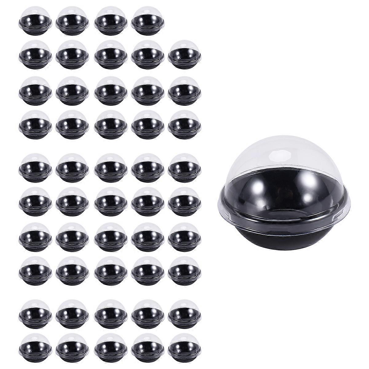 50パッククリアプラスチックミニカップケーキ容器、ミニマフィンマカロン用