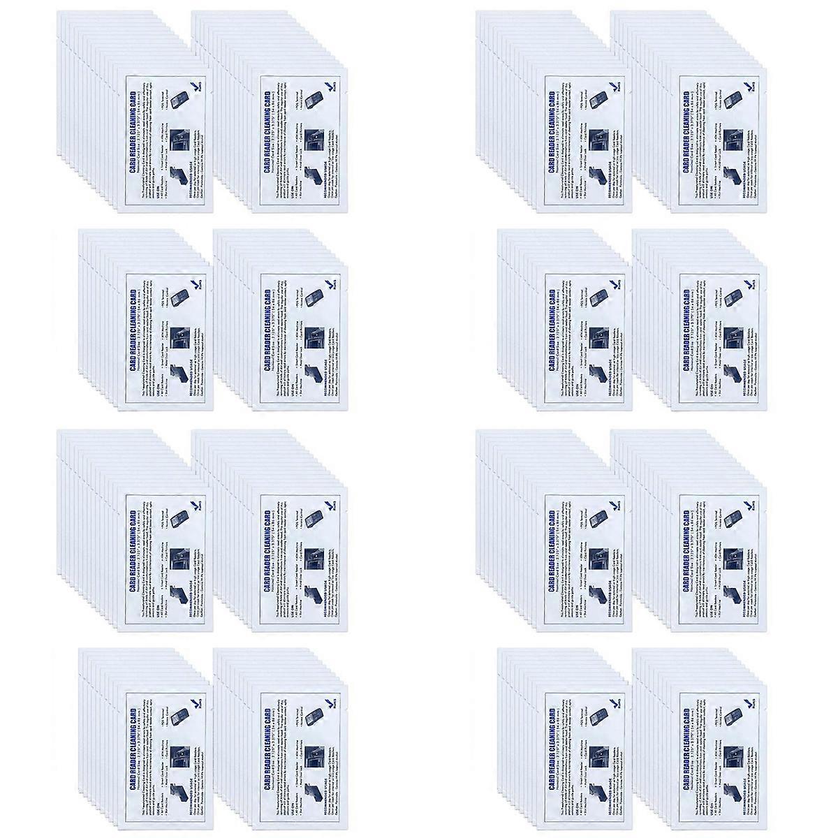 CR80 Card Reader Cleaning Cards, 50PCS Dual Side Card Reader Cleaner