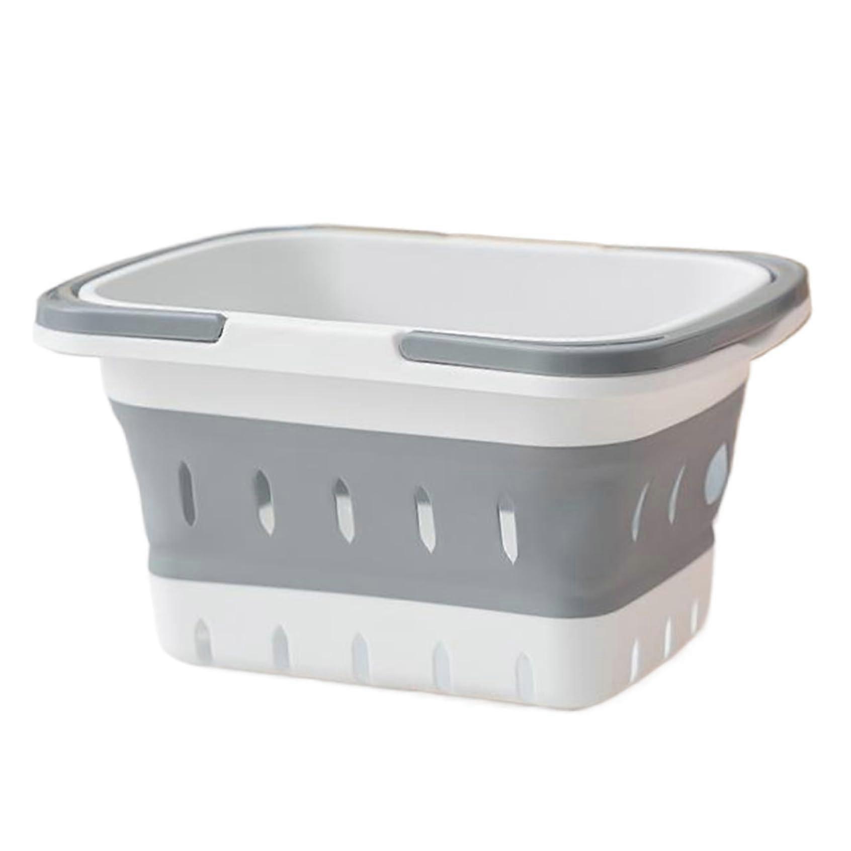 Bathroom Basket Collapsible Plastic Shower Basket With Handles And Draining Holes For Bathroom Kitchen Dorm Gym