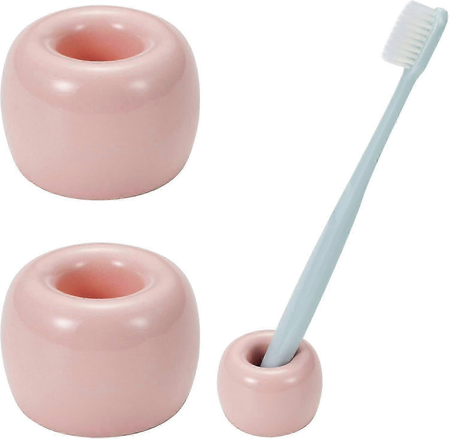 Elegant Ceramic Toothbrush Holders, Space-Saving Design For Bathroom Vanity Countertops, Minimalist Durable Design, Hygienic Storage Solutio