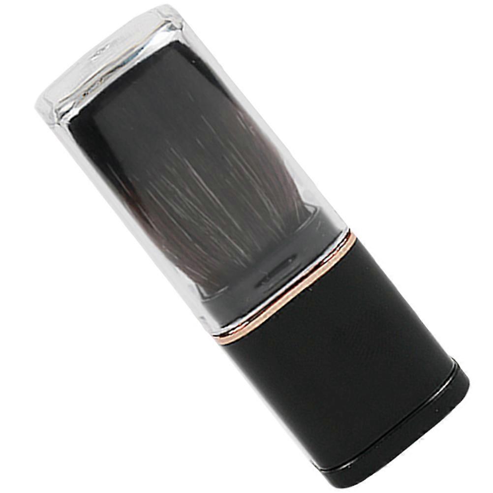 Black Retractable Makeup Brush Blush Brush for Makeup 2Pcs Set
