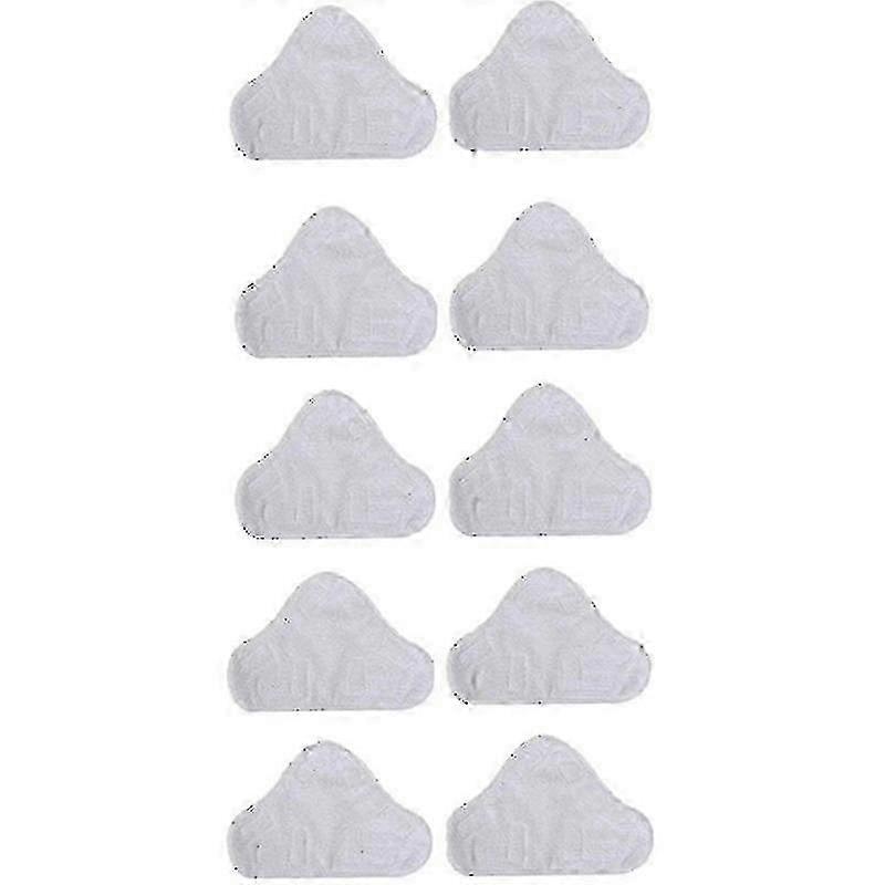 10 Pack Replacement Steam Mop Microfiber Cloth Pad For H2o Mop X5 Triangular Drag