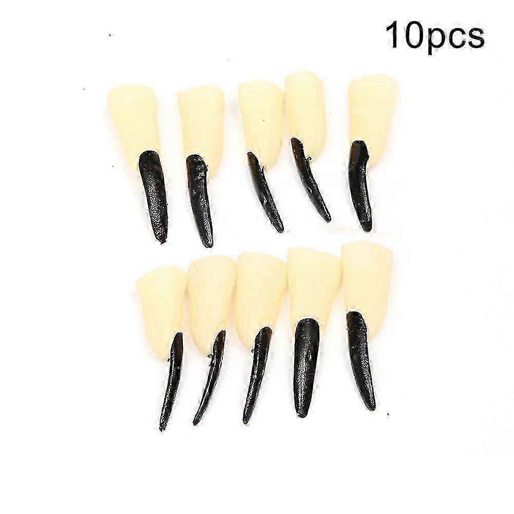 10pcs Simulation Zombie Witch Fake Finger Nails as Halloween Party Tricks Props