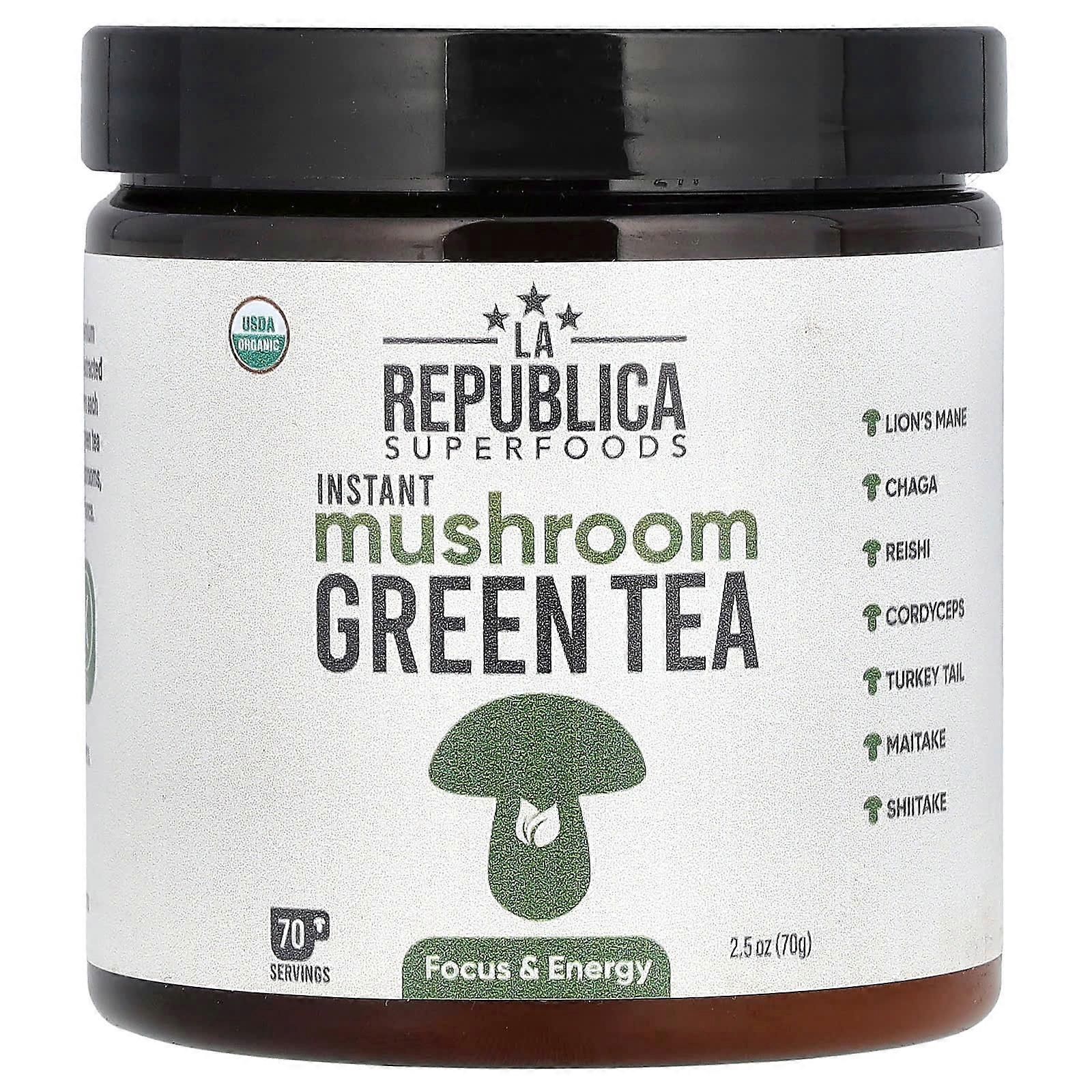 Instant Mushroom Green Tea, 2.5 oz (70 g)