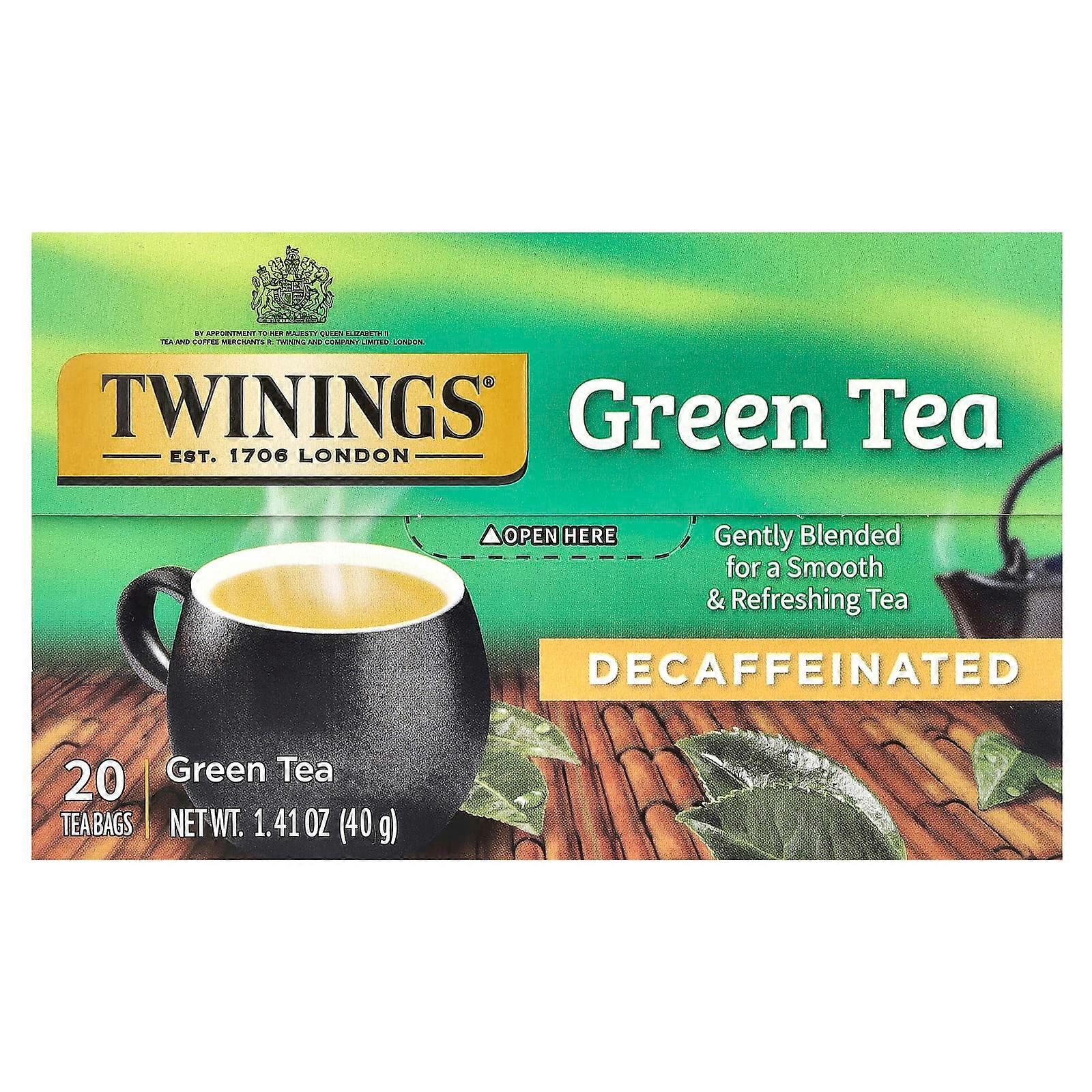 Green Tea, Decaffeinated, 20 Tea Bags, 1.41 oz (40 g)