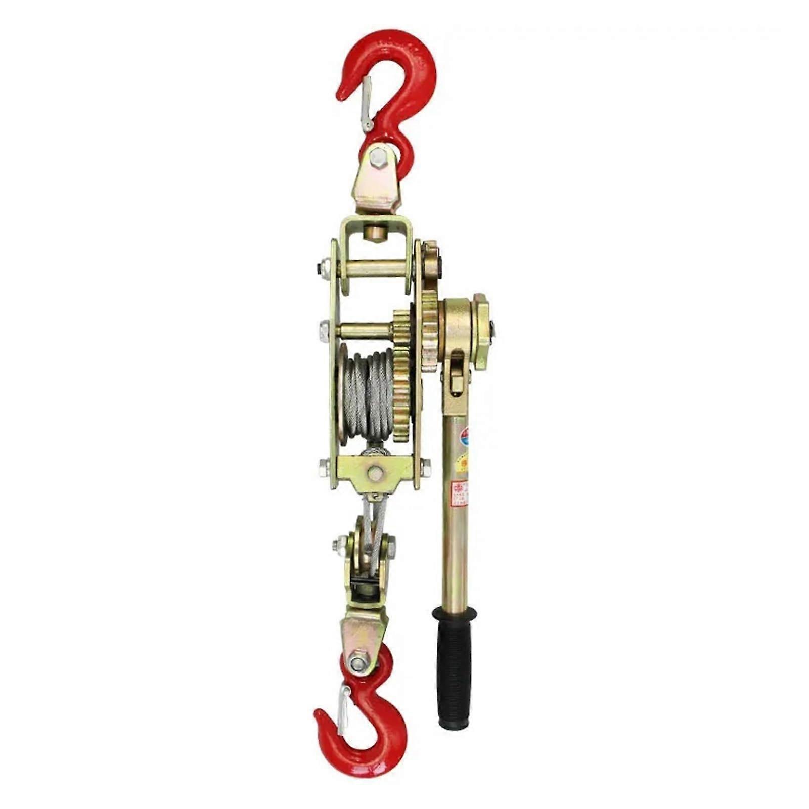Hand Winch Multifunction Double Hook Wire Grip Device 4T Safe Load Universal Cable Tensioner Wire Rope Tightener