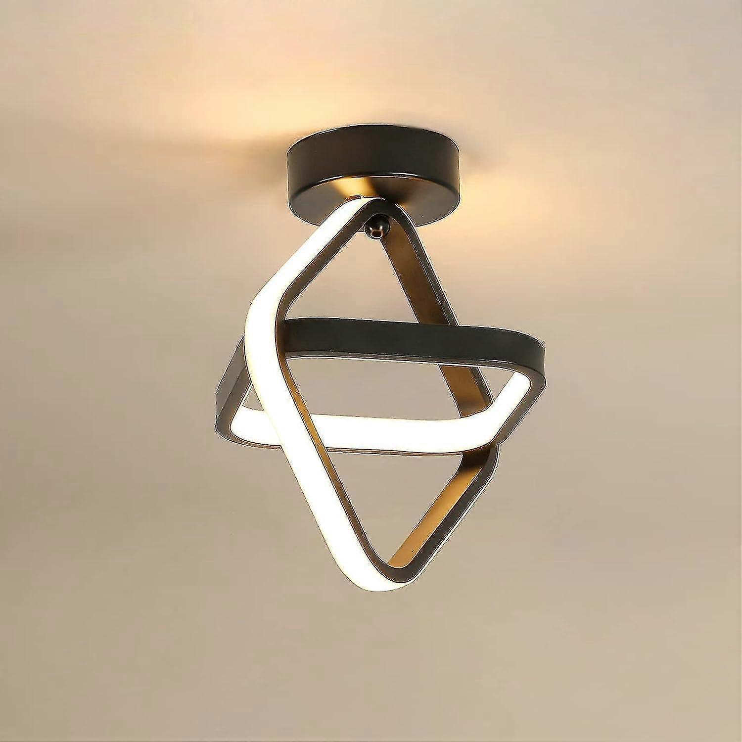 2025 LED Ceiling Light, Modern Black Square Corridor Ceiling Light For Corridor Balcony Kitchen Dining R