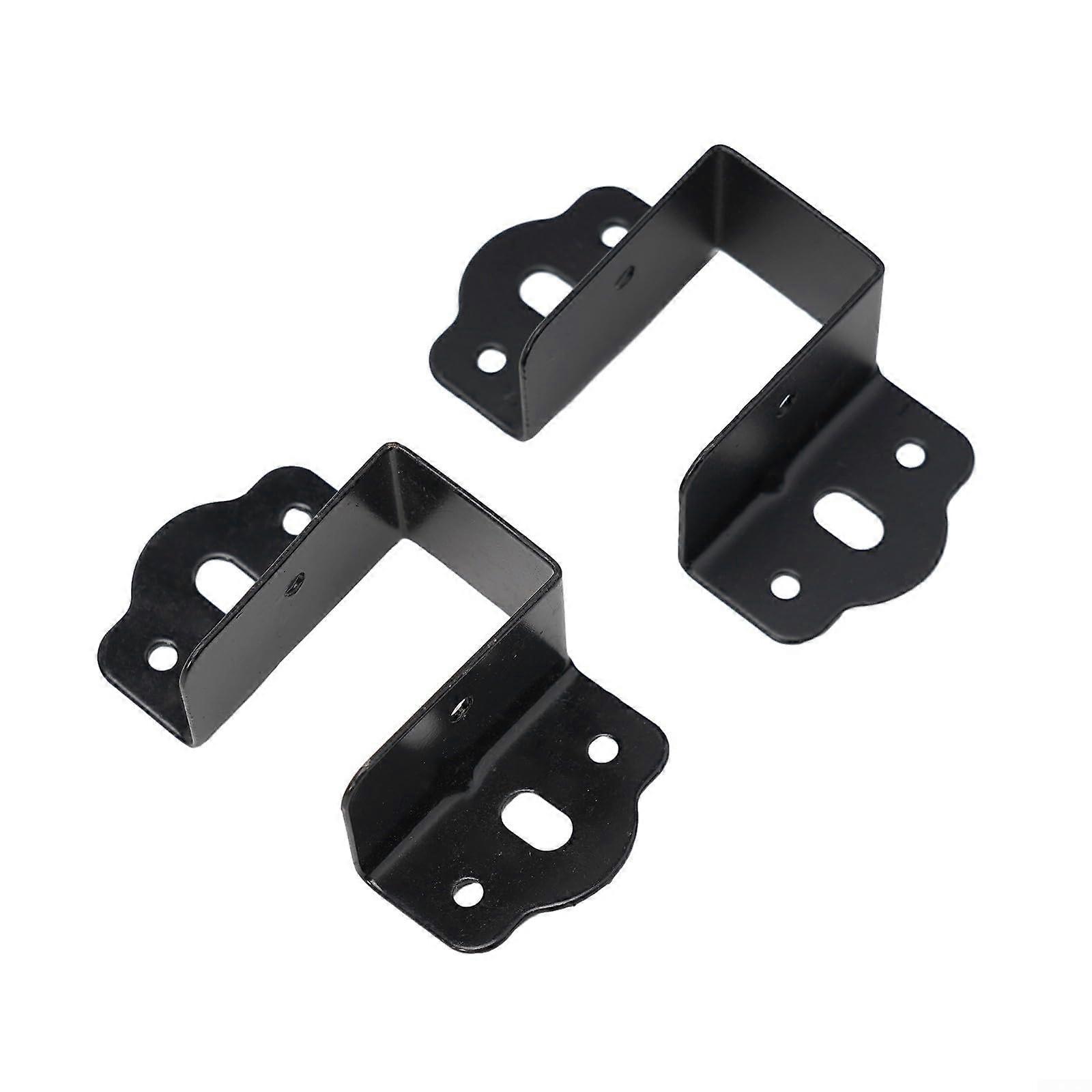 Shaped Bed Connectors Set For Centre Beam Support And Frame Fixing, Metal Construction (32mm)