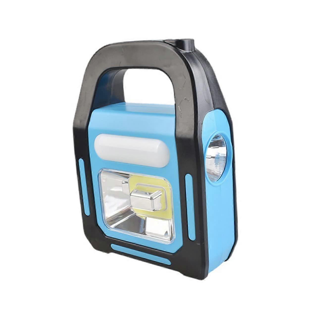 Solar Powered Portable Work Light USB Rechargeable With Handle Outdoor Use Power Outages