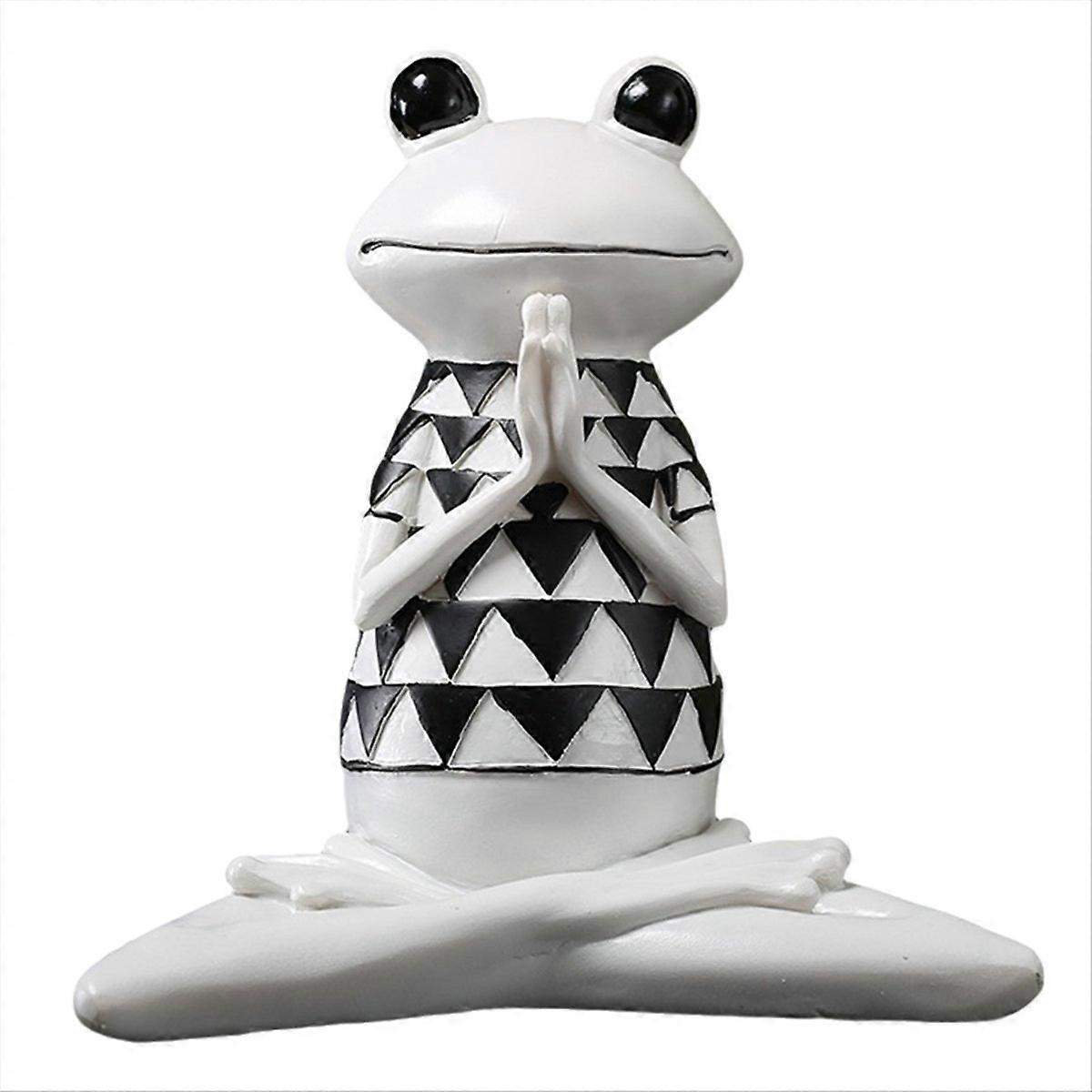 Abstract Yoga Frog Statue Frog Model Decoration B