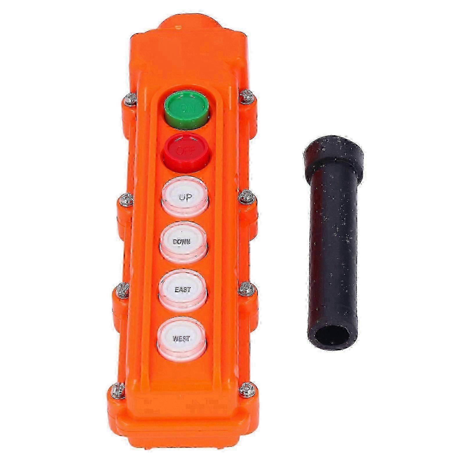Crane Controller Hoist Remote Control Station Push Button Switch 6 Ways COB?62A 220V/500V