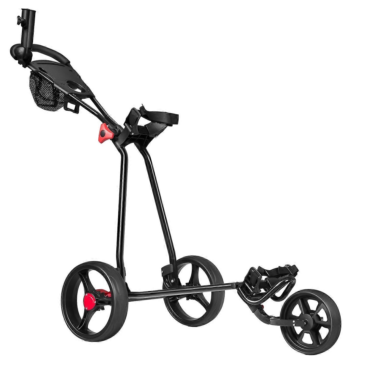 3 Wheel Folding Golf Cart with Adjustable Handle