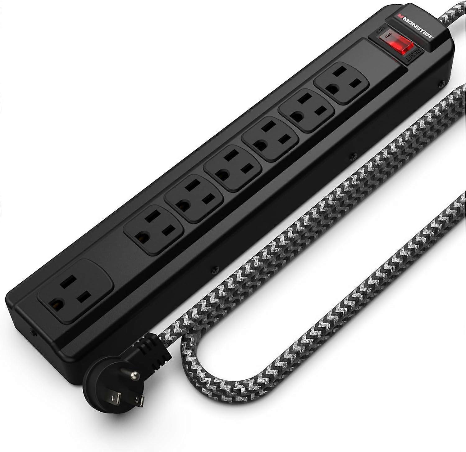Pro MI Professional Surge Protector Power Strip with Fireproof MOV Technology for Computers, Amplifiers, Pedal