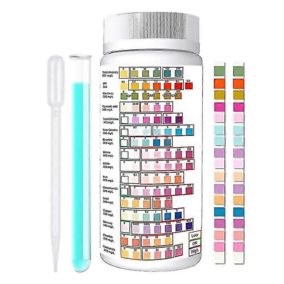 For 16 In 1 Water Testing Kits For Drinking Water 50pcs Test Strips