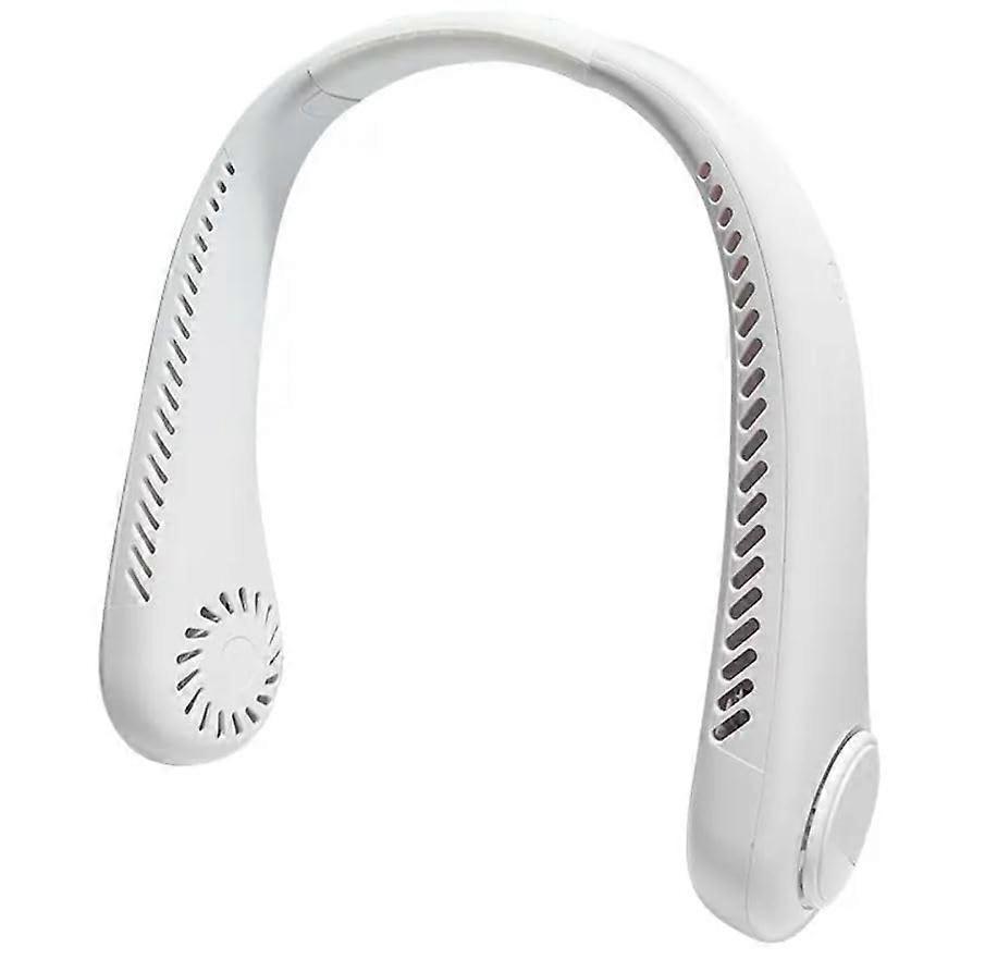 Wireless Portable Neck Fan 3Speed Wearable Cooling Device USB Powered Rechargeable For Home Office Relaxation