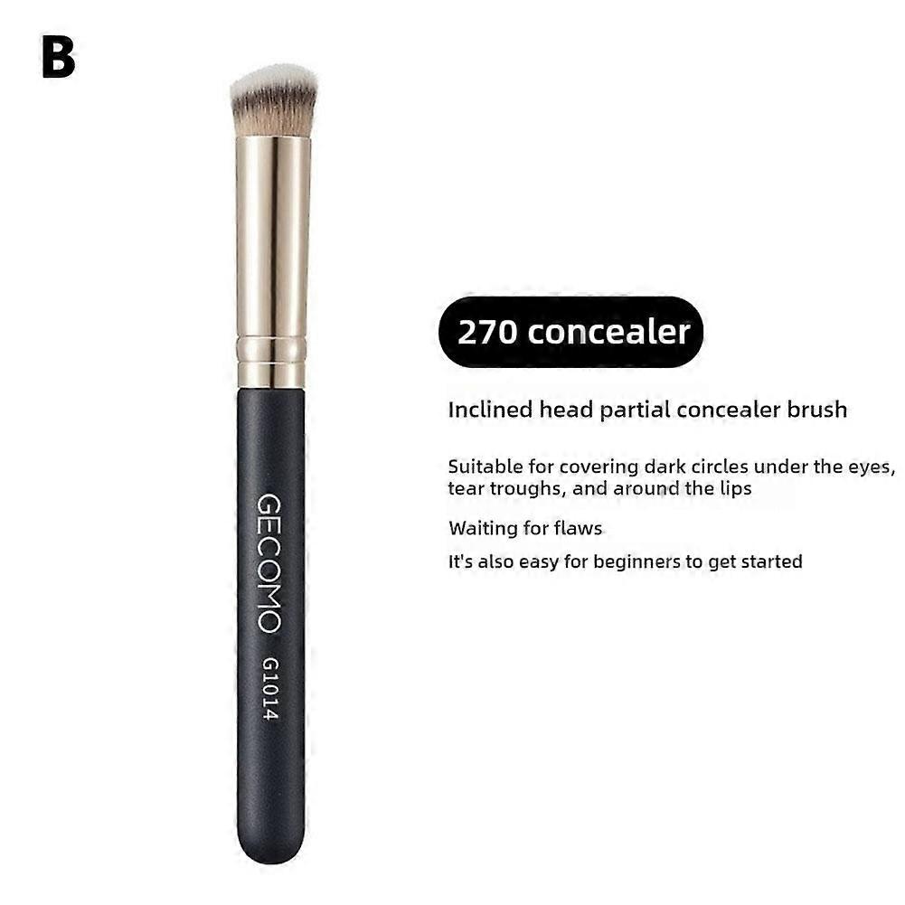 3-Piece Finger Belly Makeup Brush Set Artificial Fiber Soft Bristles for Nose Shadow Highlighter and Concealer Application