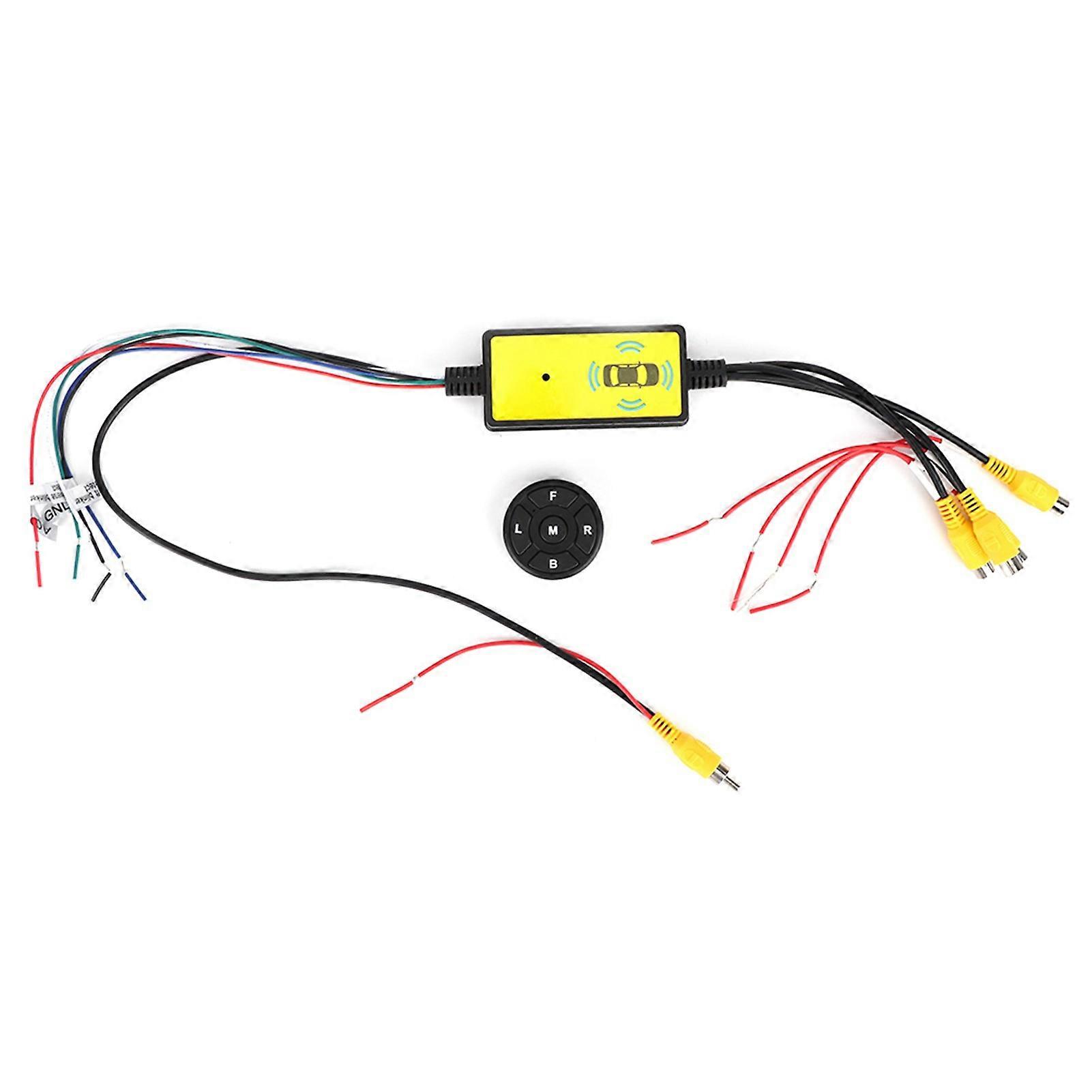 4 input video switcher for car 1 output intelligent converter