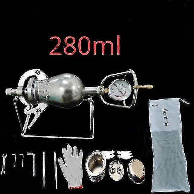 230/280ml Hand Popcorn Machine Open Vuren Popcorn Puffing Machine Roestvrij staal Mini Popper Popcorn Maker Open Vuren Kookgerei Bakvormen