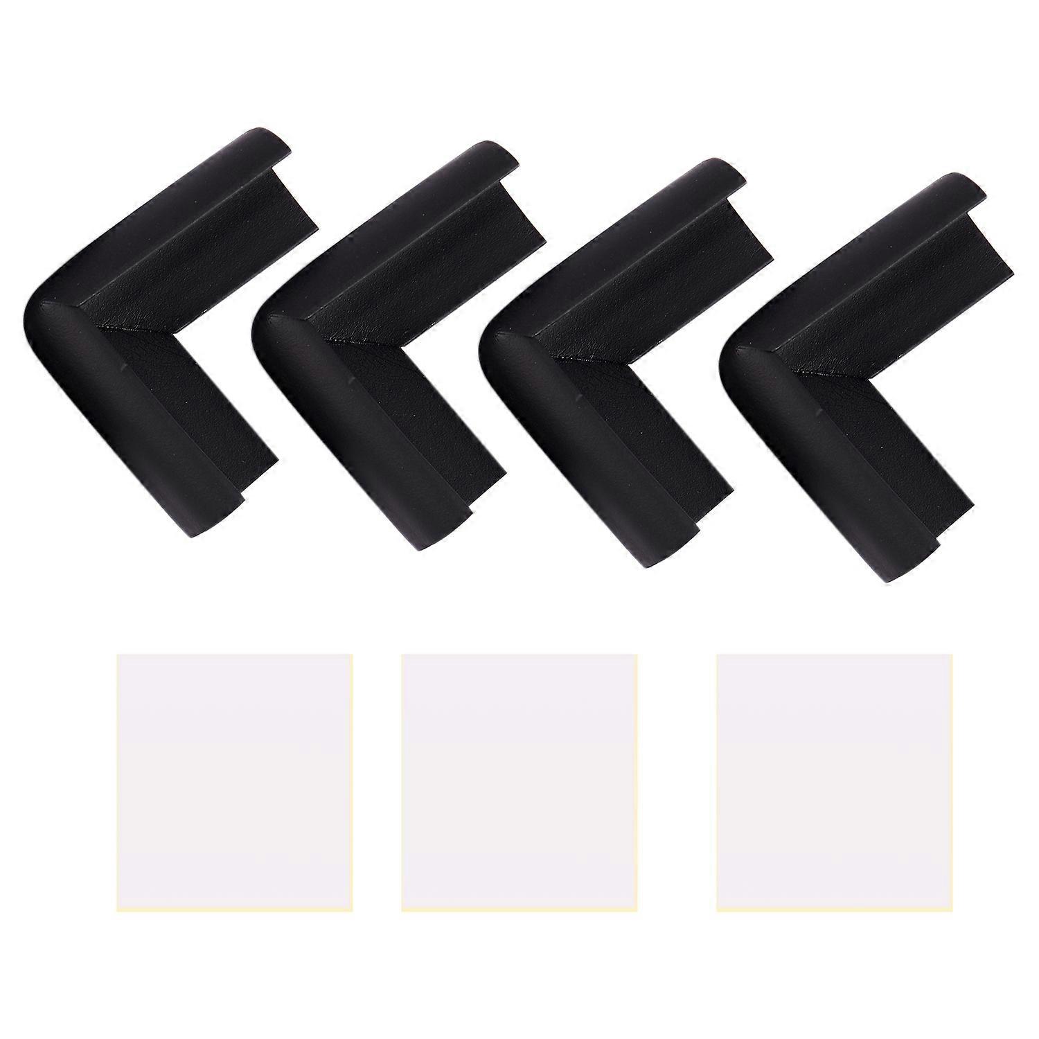 4pcs Child Desk Table Edge Cover Guard Corner Protector Cushion black