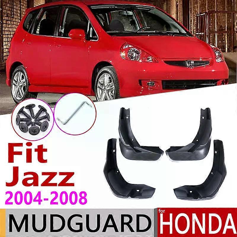 Applicable Car Mudflap for Honda Fit  Jazz Hatchback Hatch 2004~2008 Fender Mud Guard Splash Flaps Mudguards Accessories 2005 2006 2007 1st