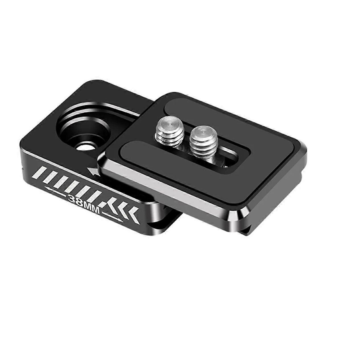 Mini Quick-Release Plate Clamp 38mm Quick Switch Kit for Arca DSLR Camera Stabilizer Tripod Ball He