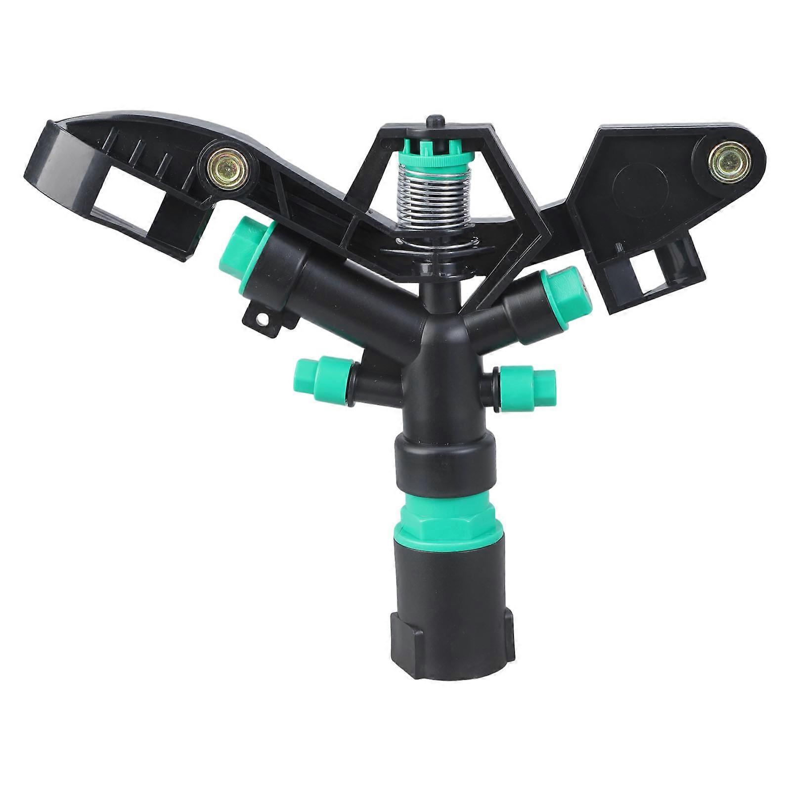 Quick Connection High Efficiency Farm Irrigation Sprinkler 4 Nozzle 360 Rotating Design For Large Yard Gardens Orchards Multicolor