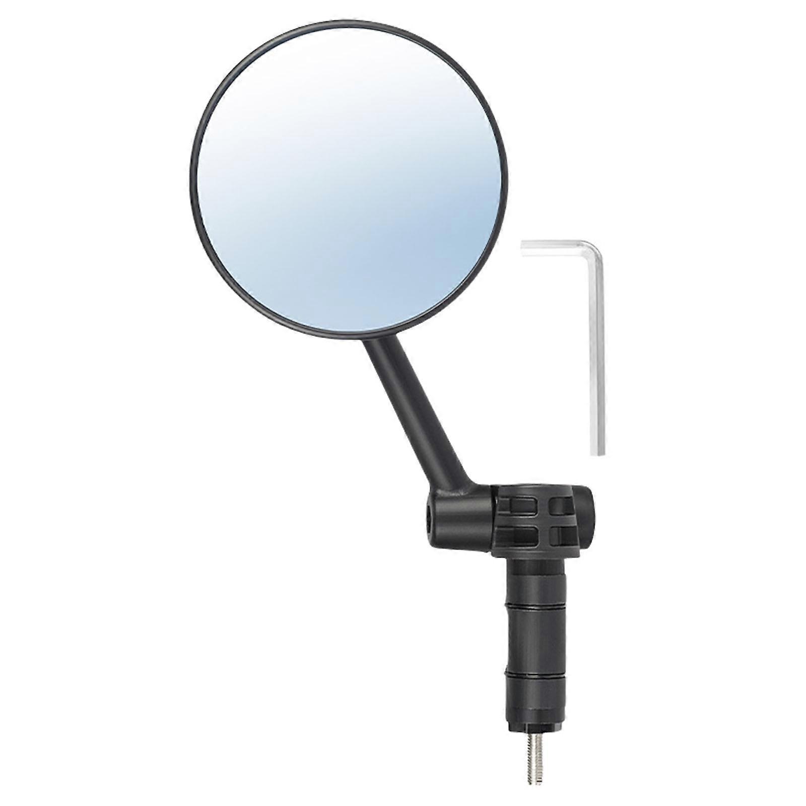 1Pc Bicycles Handlebars Plugs Rearview Mirror Bike Rear View Convex Mirror Adjustable Handlebars Mirror Cycling Accessory Multicolor