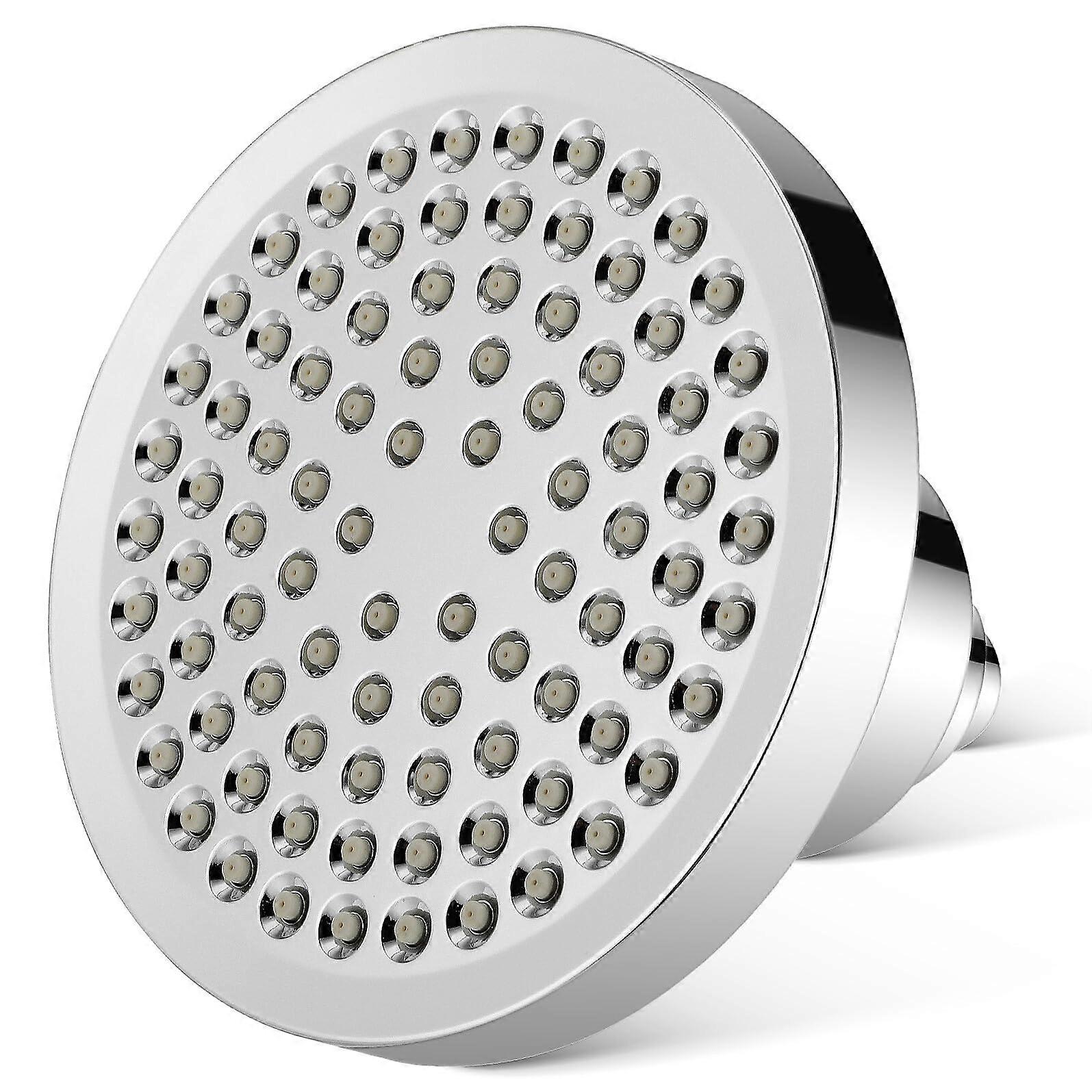 Pressure Shower Head with Filter for Hard Water, Chlorine Removal, Rotating Silver