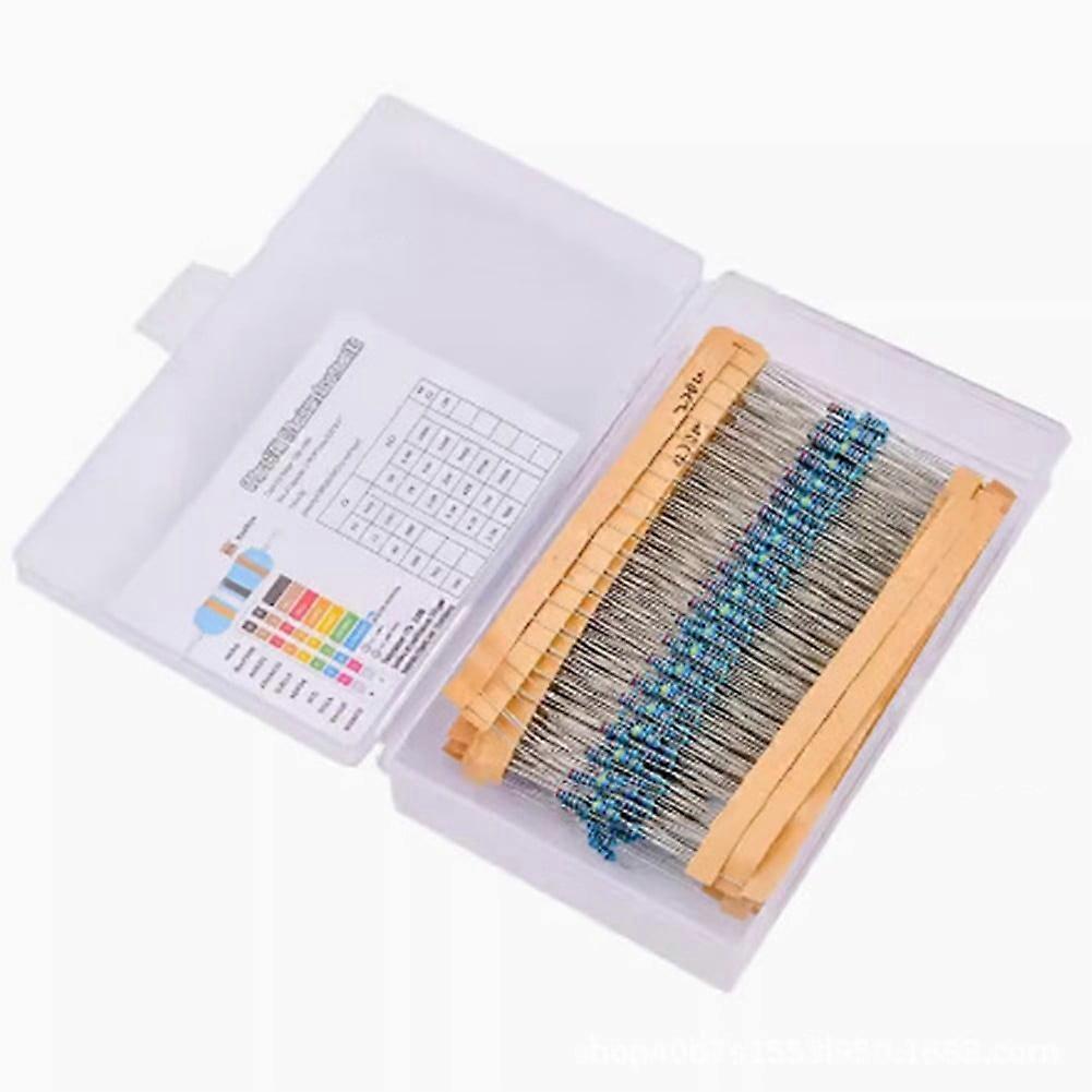 Comprehensive Resistor Kit With 640 Pcs, 64 Values, For Diy Projects And