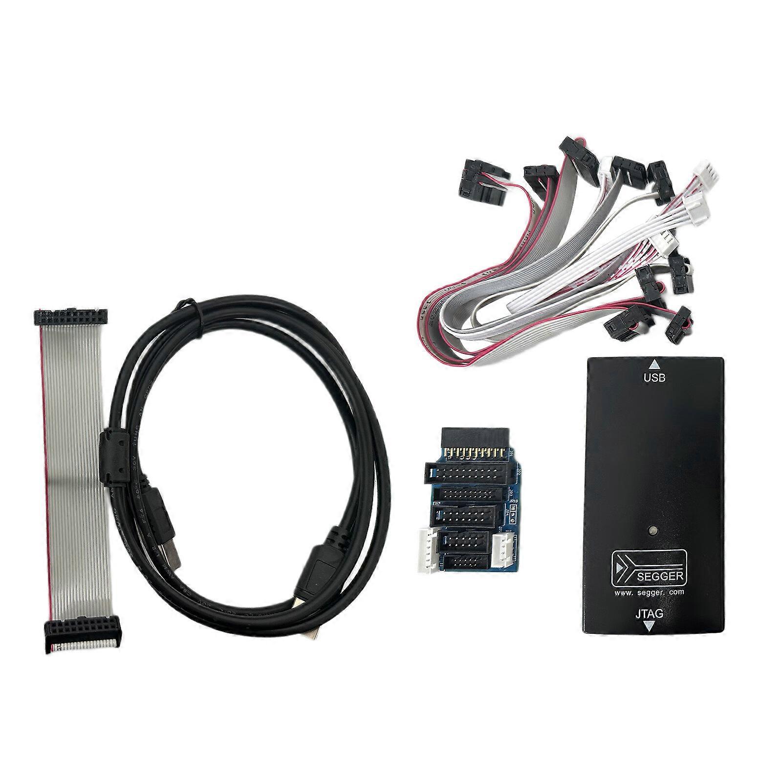 USB JTAG Emulator Debugger Programmer Vetsion 9 ARM Fast Speed with Download Cable Debug Tool Multicolor