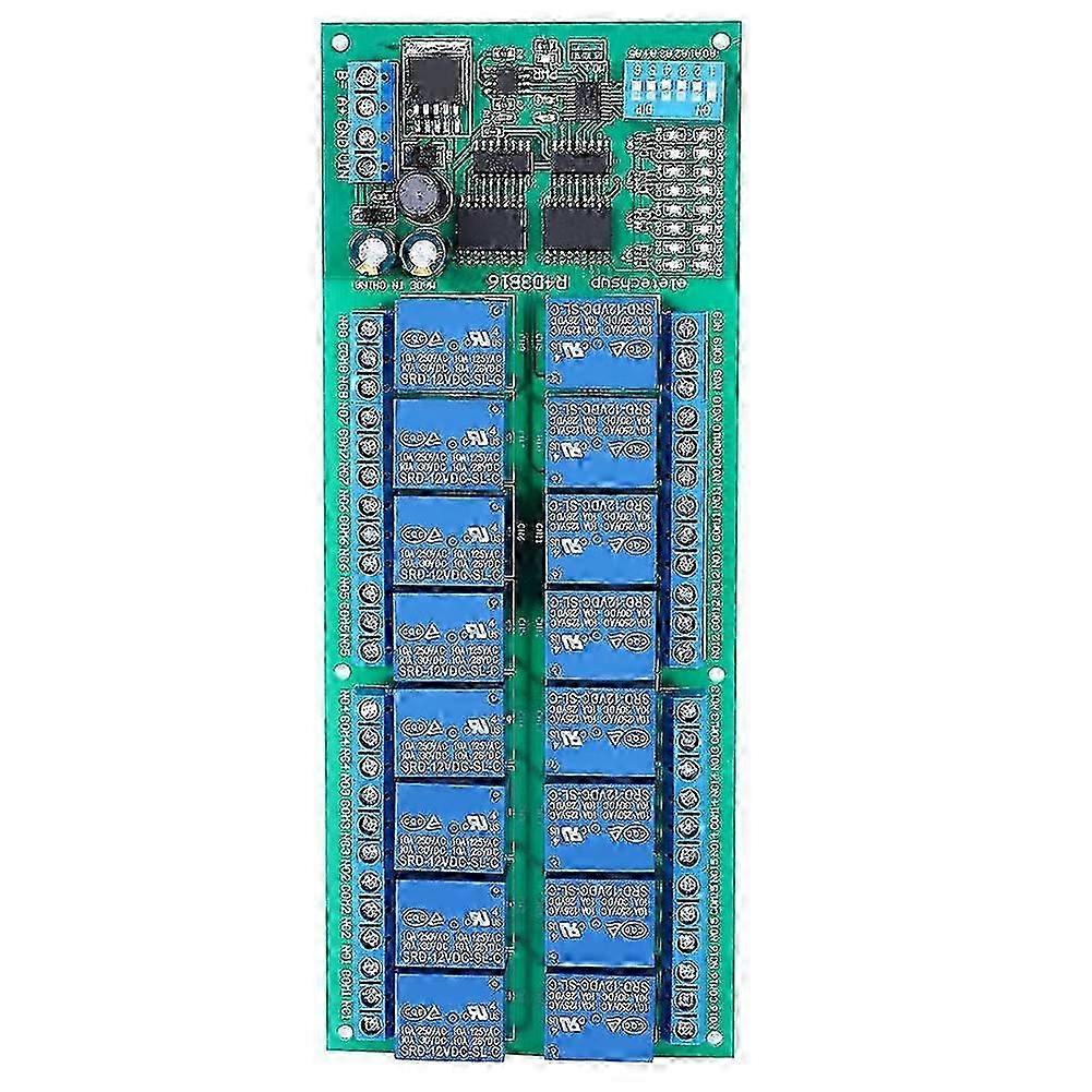 w 12V 6-Channel RS485 Relay PLC Electrical Expansion Module for RTU Protocol Remote Control - Industrial Parts and Electrical Supplies