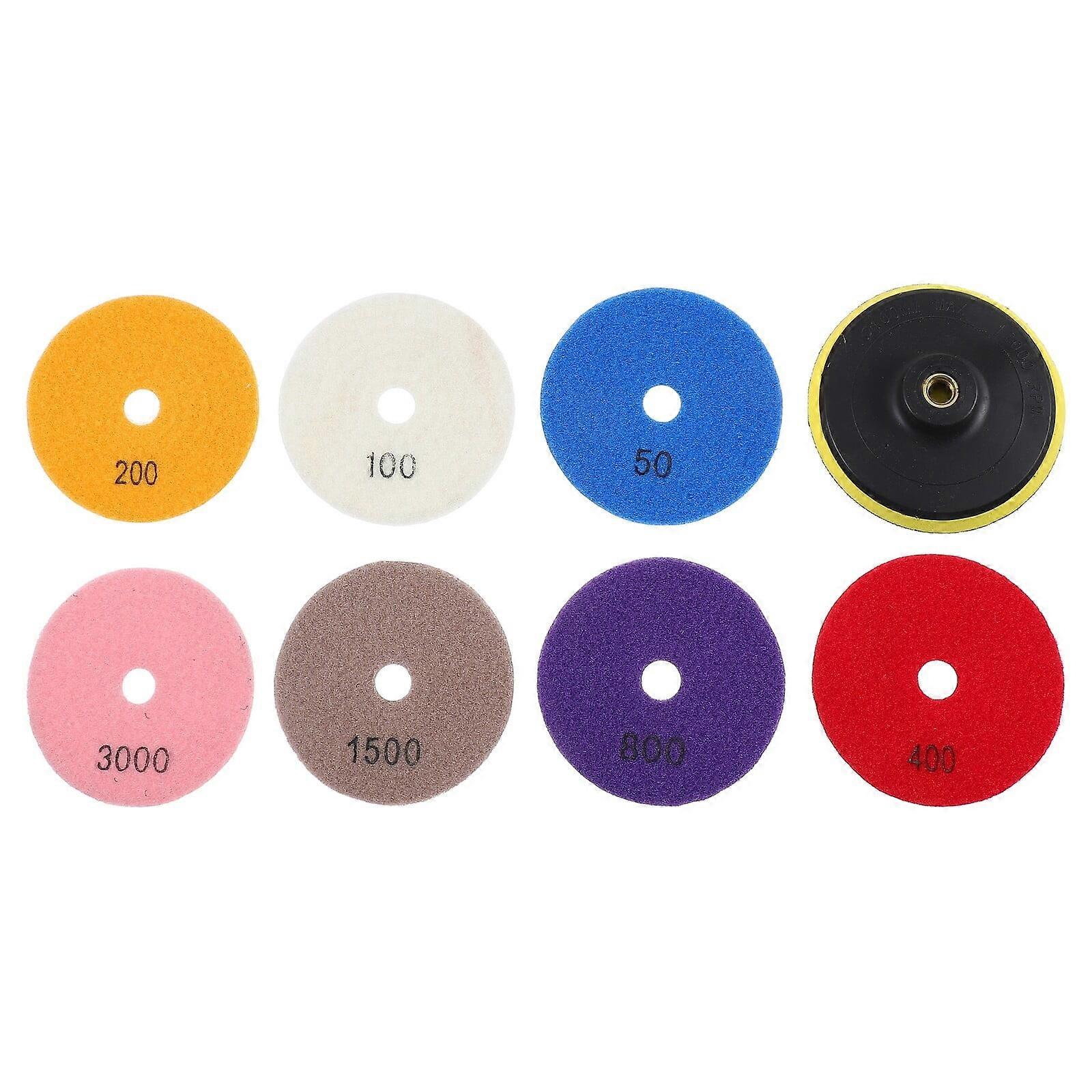 1 Set Concrete Diamond Polishing Pads Marble Wet Polishing Pad for Stone