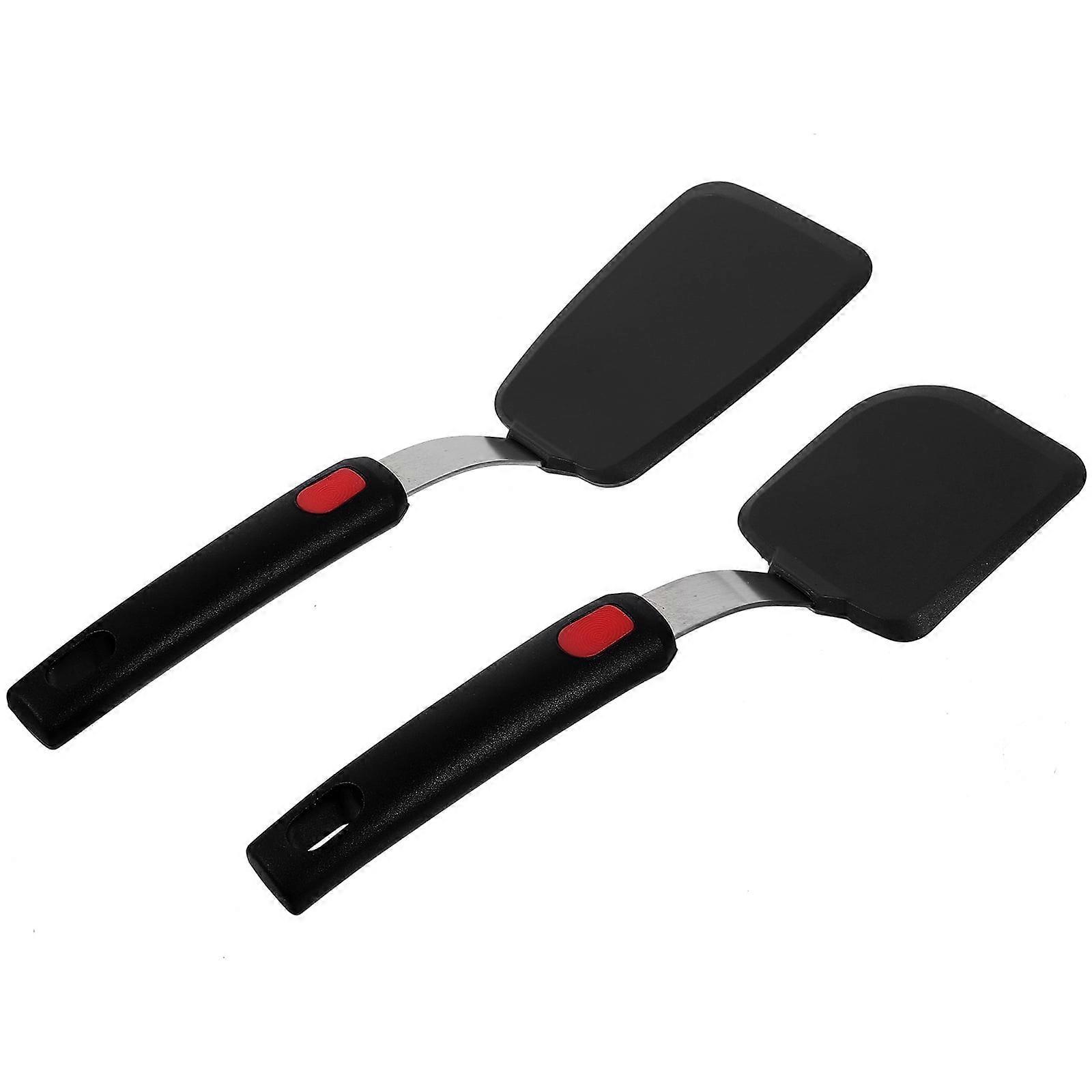 2pcs Silicone Spatula Turner Egg Pancake Silicone Spatula Set Nonstick Cookware Cooking Utensil