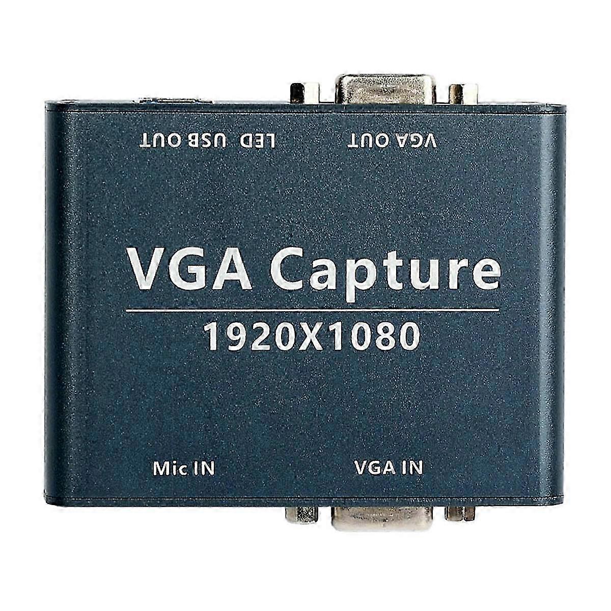 VGA Compatible for Android, and Linux System VGA to USB Capture 1080P Audio and Video Capture VGA Input