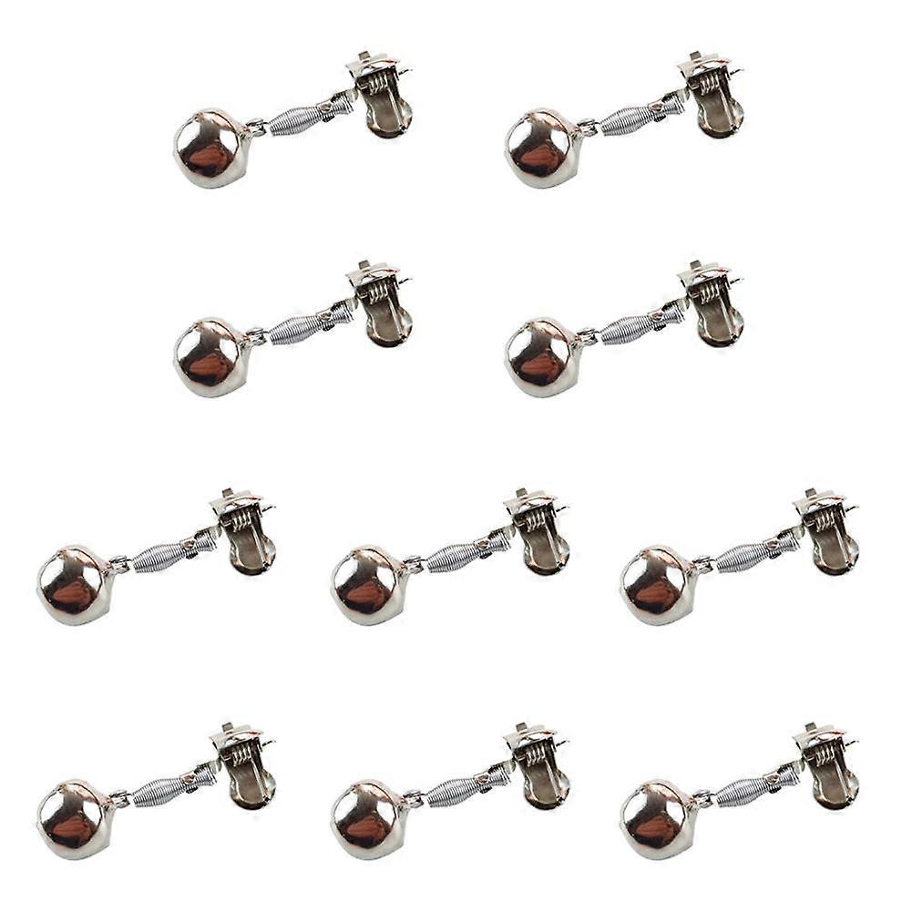 Για κουδούνια συναγερμού ψαρέματος 10 τεμάχια Δυνατή ειδοποίηση καλαμιού με κλιπ και σχεδιασμό πριτσινιού για εξοπλισμό εξωτερικού χώρου ψαρέματος