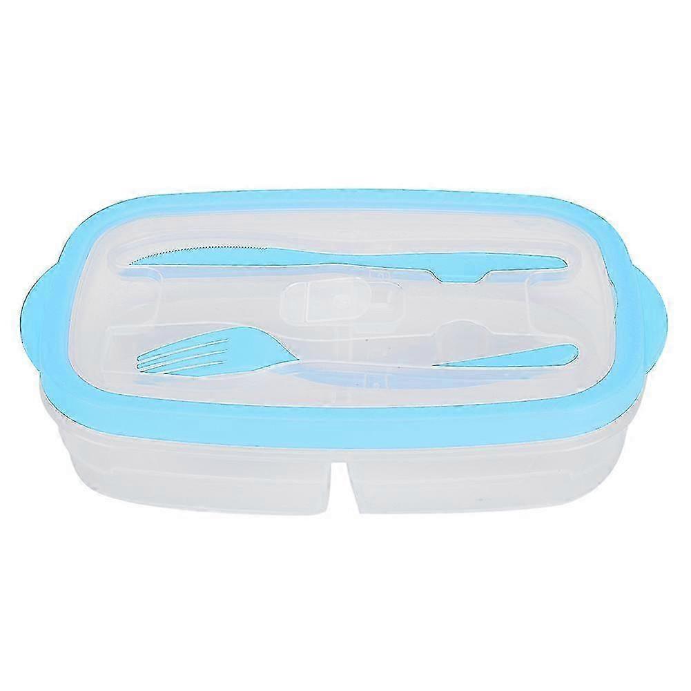 w Portable Rectangular Lunch Box Vegetable Fruit Food Storage Container Tableware