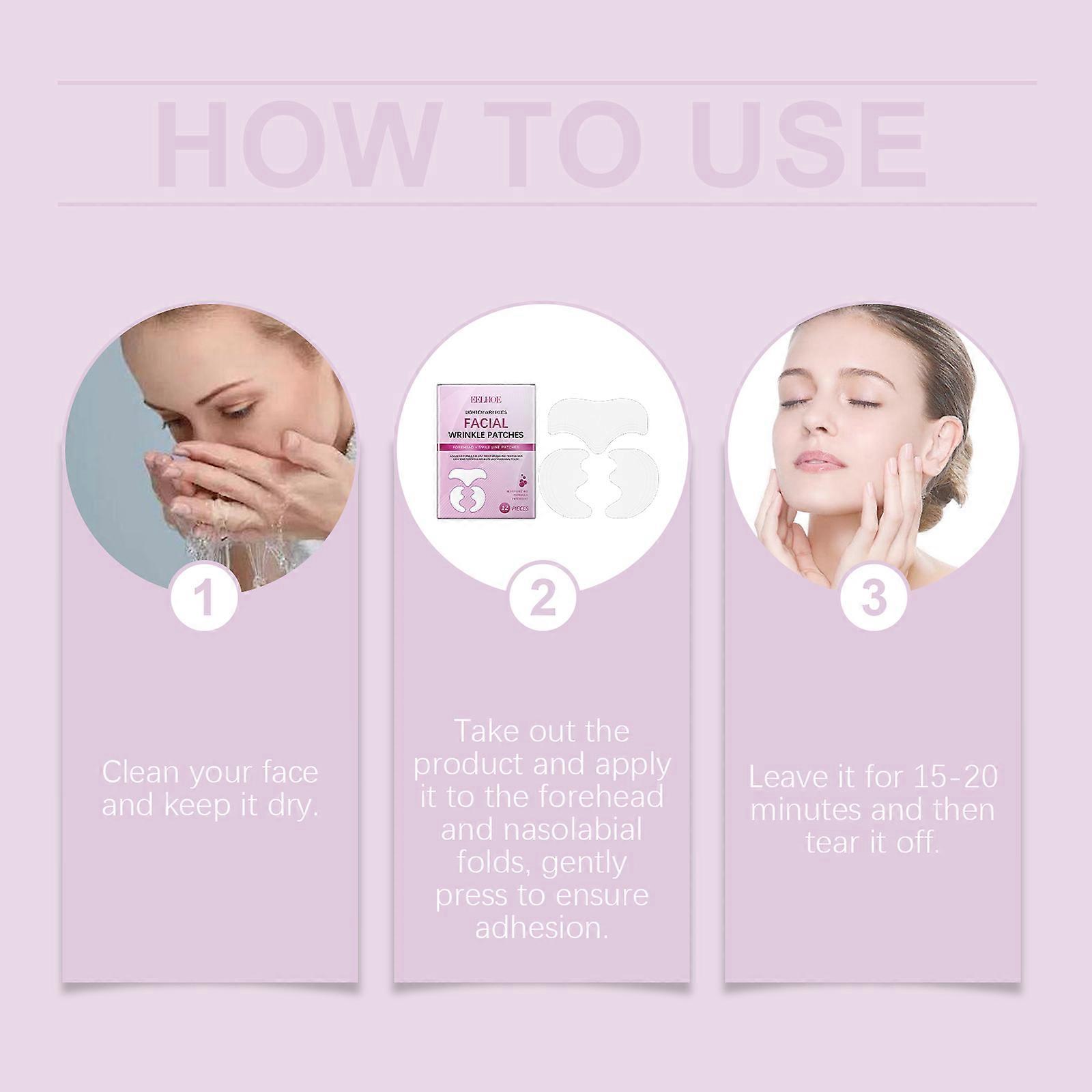 EELHOE Face Firming Patch, Nourishing Elastic Firming Forehead Patch Lift Firming Hydrating Skin Tender Patch