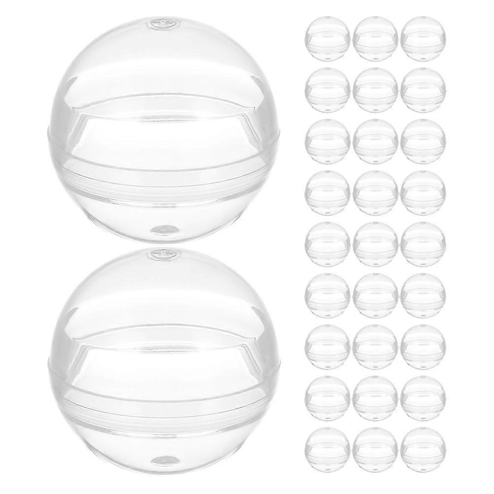 Transparent Vending Machine Capsules for Toys 50Pcs Clear Plastic Round Balls