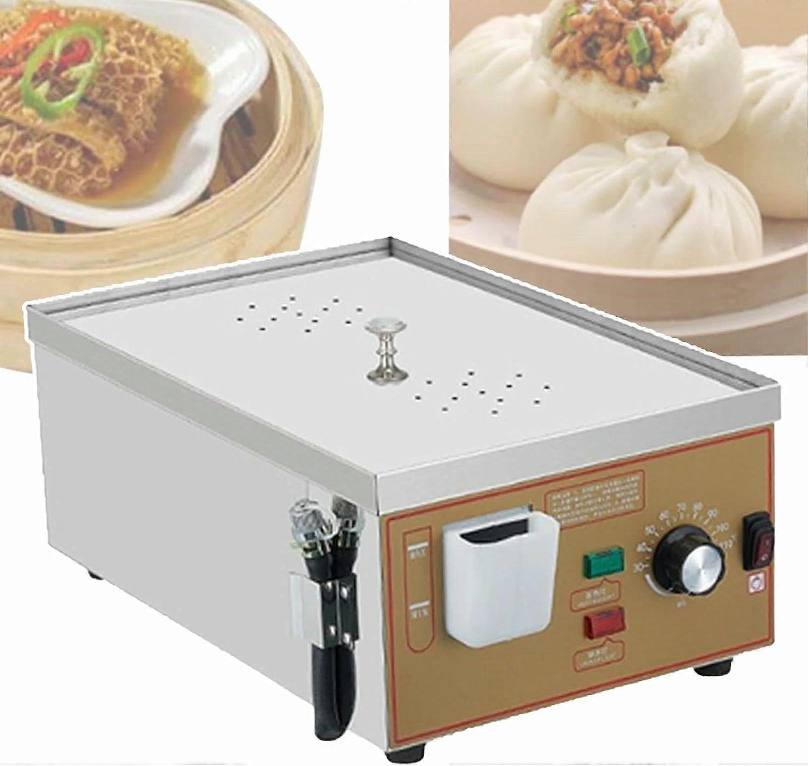 Electric Food Steamer with Dry Boiling Alarm, 30110°C Temperature Control for Buns and Dim Sum