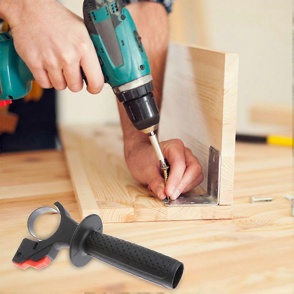 Adjustable Plastic Auxiliary Handle for Hammer Drill Replacement Side Grip for Power Tool Clamping Range Front Handle for Drill Plastic Drill Handle