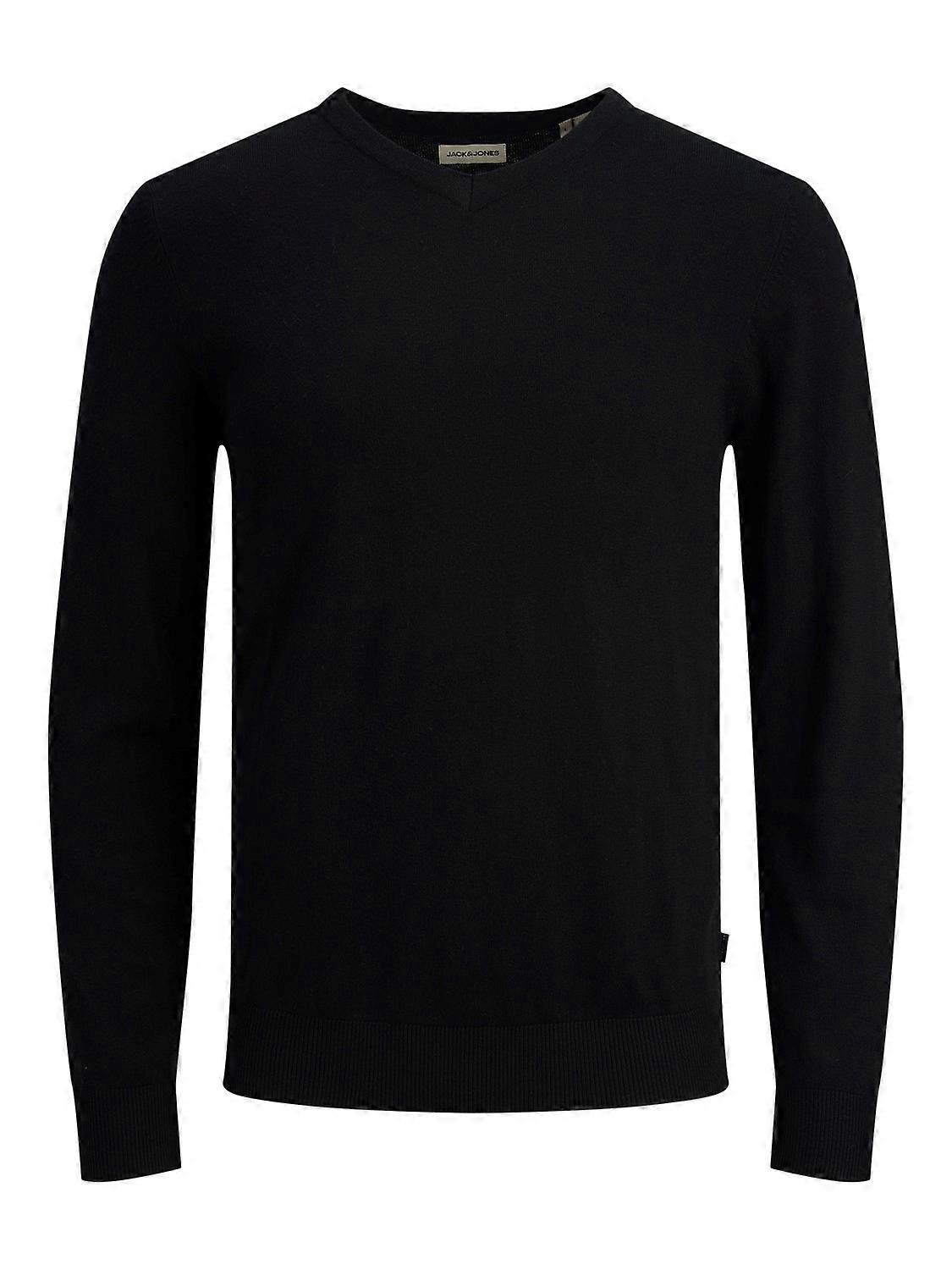 Herren JACK & JONES Dünner Langarm Strickpullover V-Neck Sweater Shirt