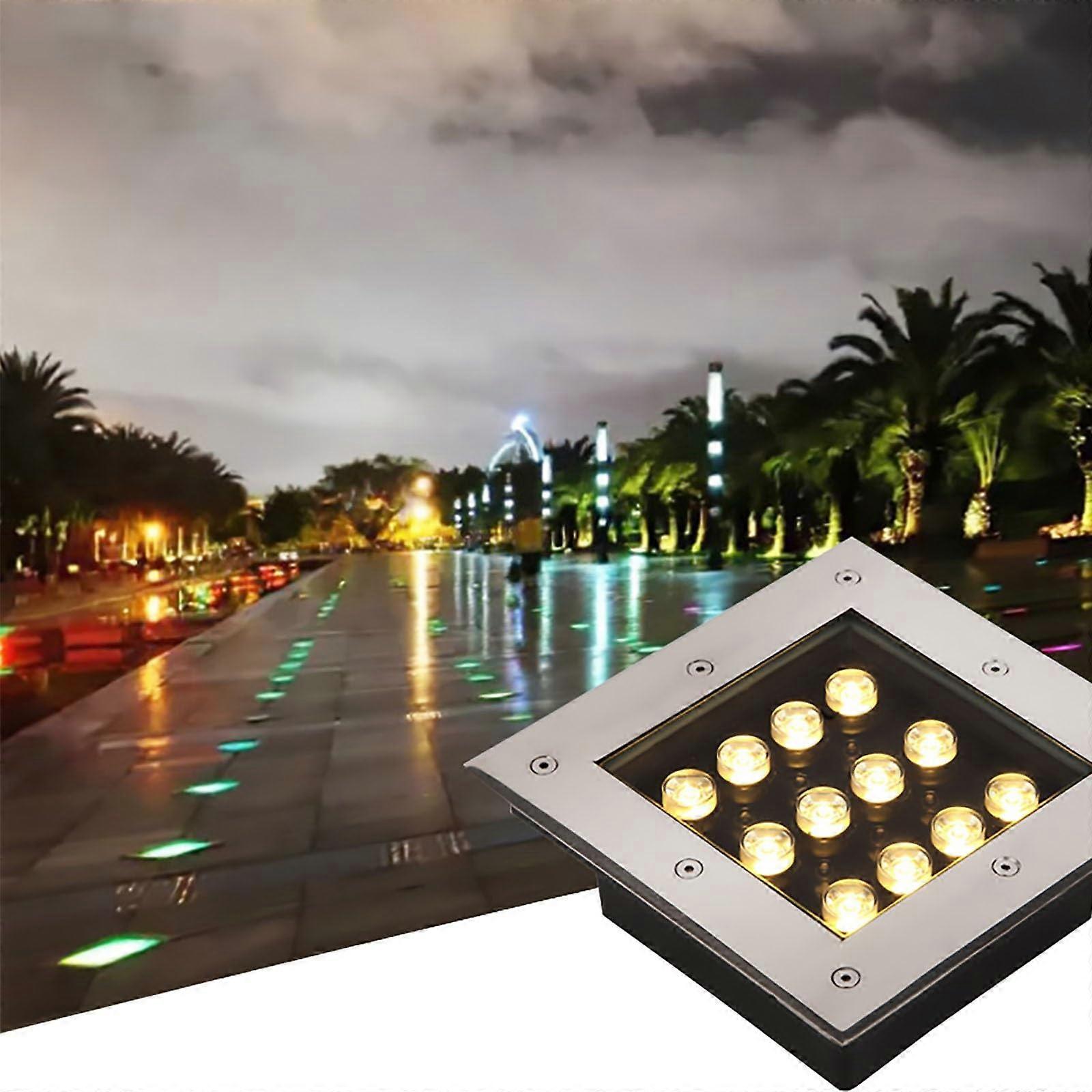 Outdoor LED Landscape Lights IP67 Waterproof 220V UltraBright Embedded Pathway Spotlights for Garden Deck Yard
