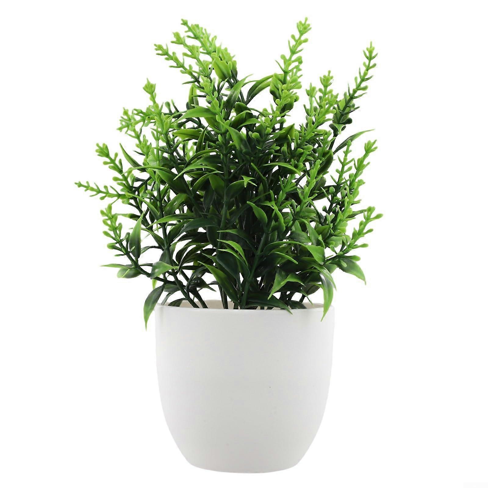 Artificial Lavender and Eucalyptus Potted Plant with Realistic Greenery for Home and Office Decor