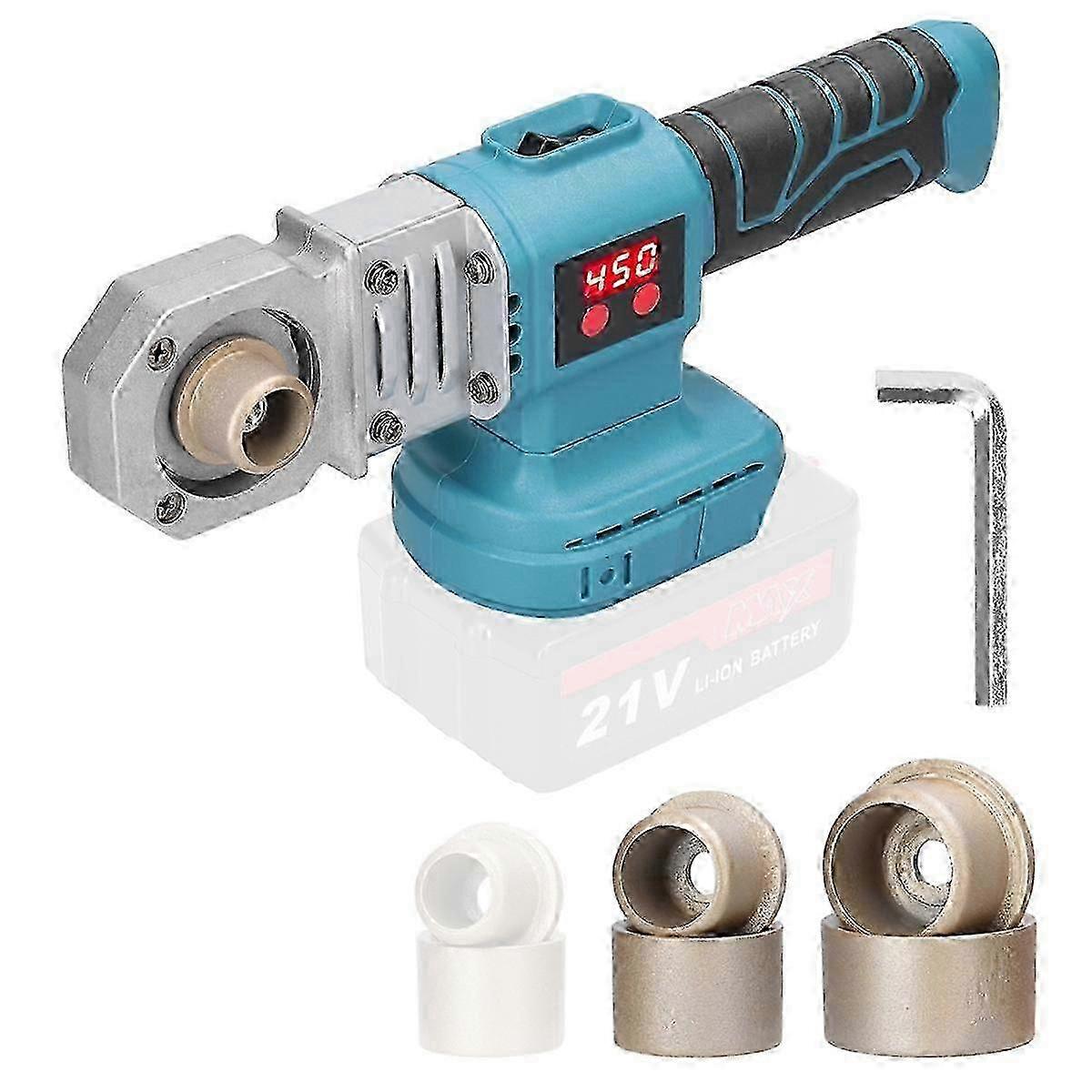 Cordless PPR Pipe Welding Machine with Replacement Heads for Plumbing DIY Repairs