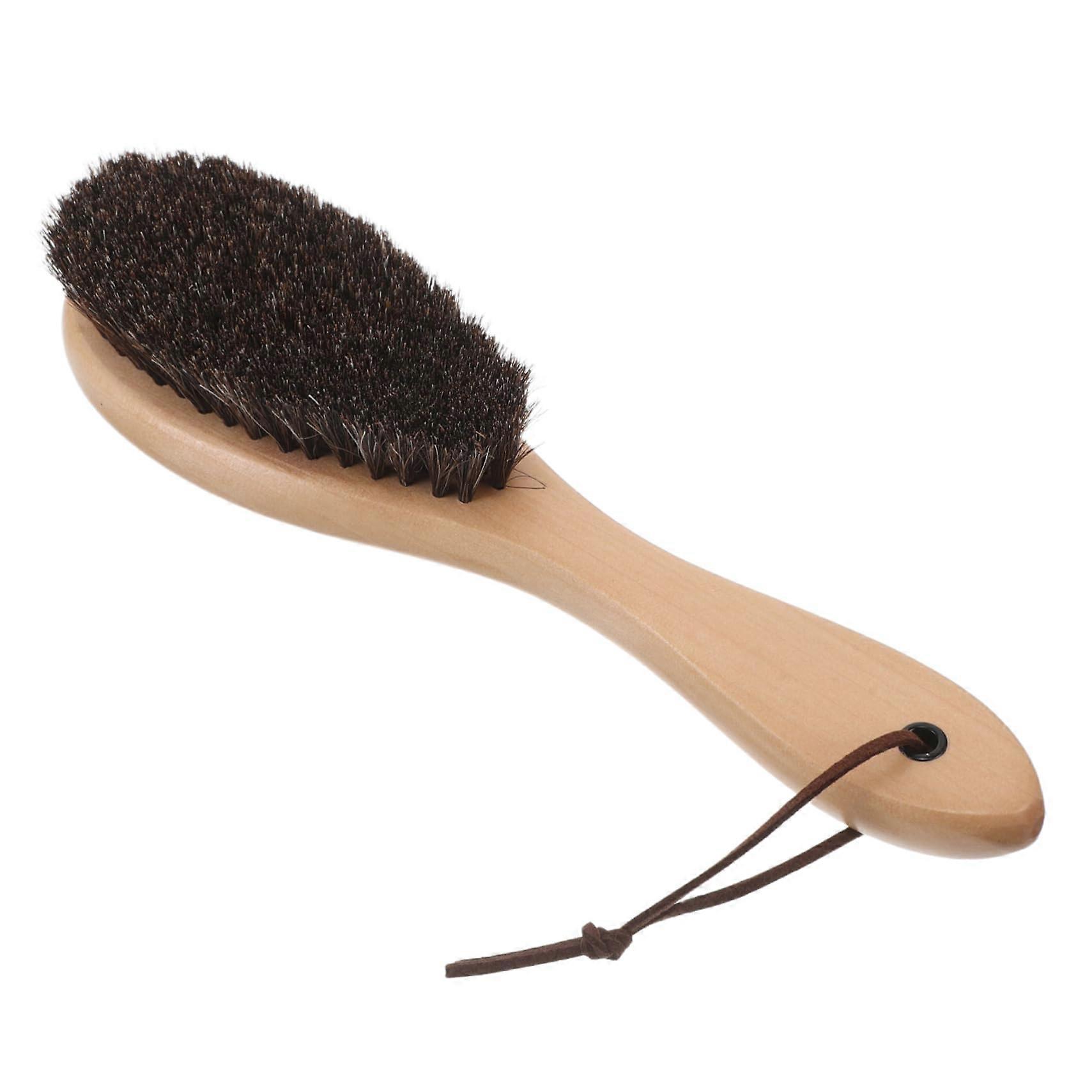 Sand Cleaning Brush with Ergonomic Wood Handle, Durable Bristles for Beach Sand Remover Use
