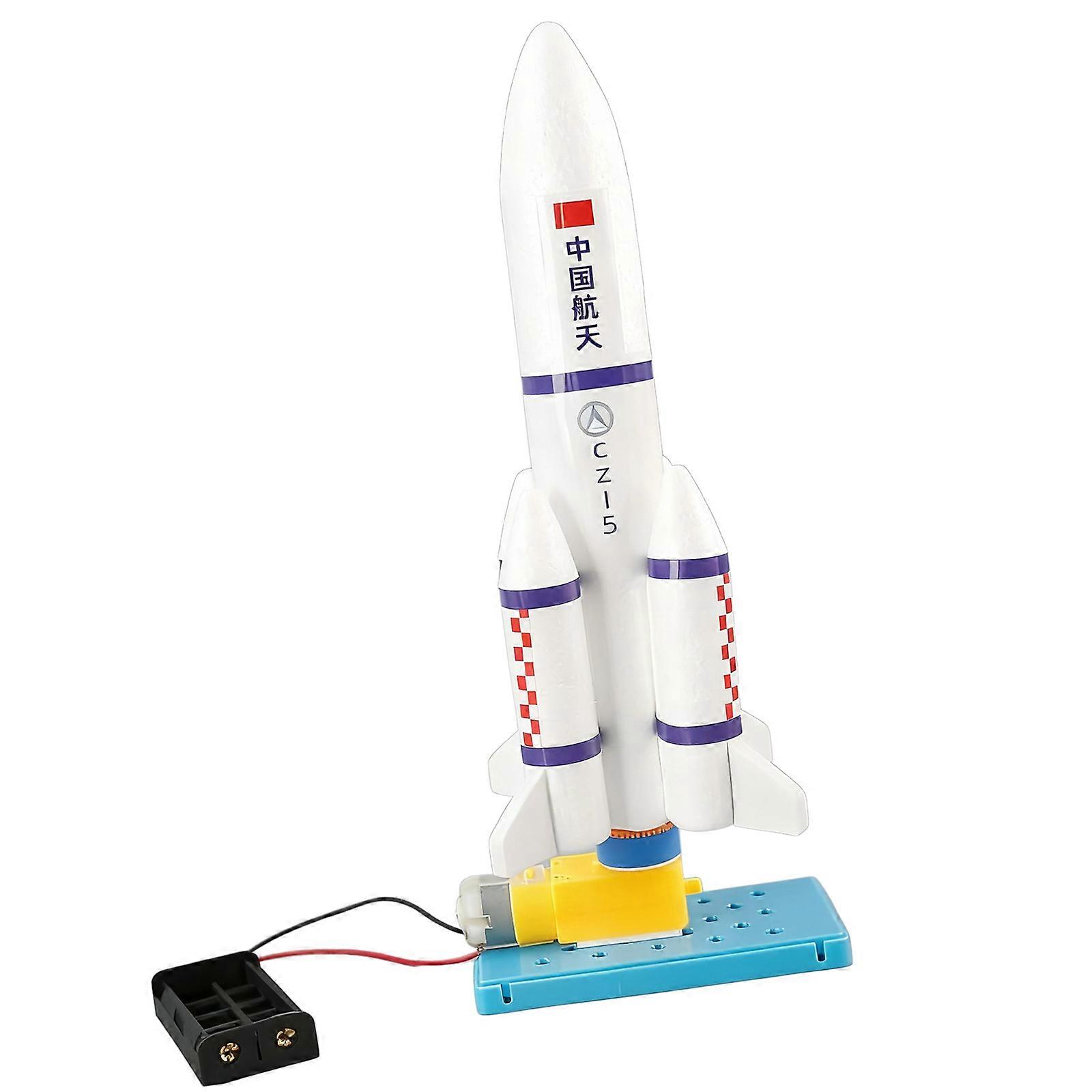 Assembly Spacecraft Model Plastic Aerospace Projectile Model Kid Educational Toy For Classroom Teaching Demonstration Multicolor