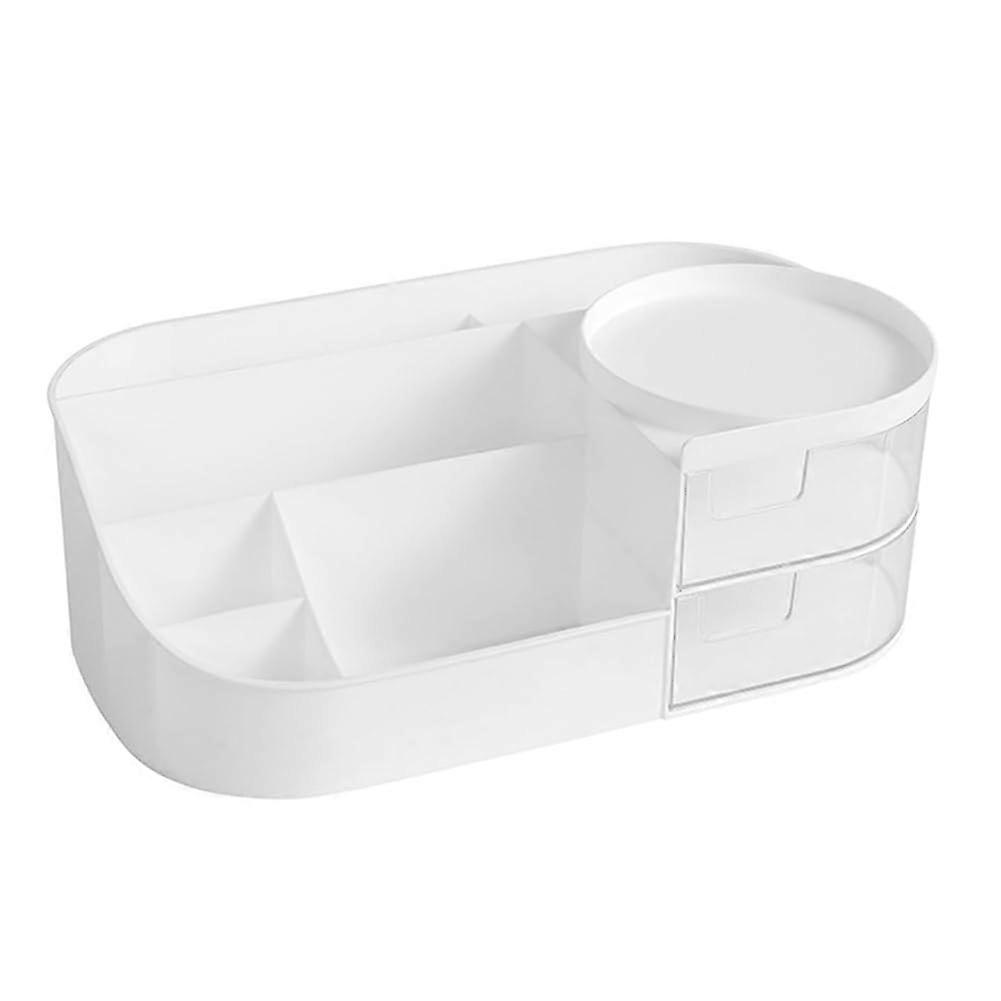 Makeup Organizer with Clear Dustproof Drawers, Vanity Brush Holder Cosmetic Storage Box