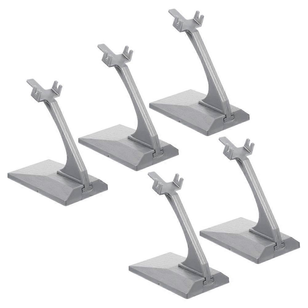 Airplane Display Stand Plastic Model Stand for Storage 5Pcs Grey