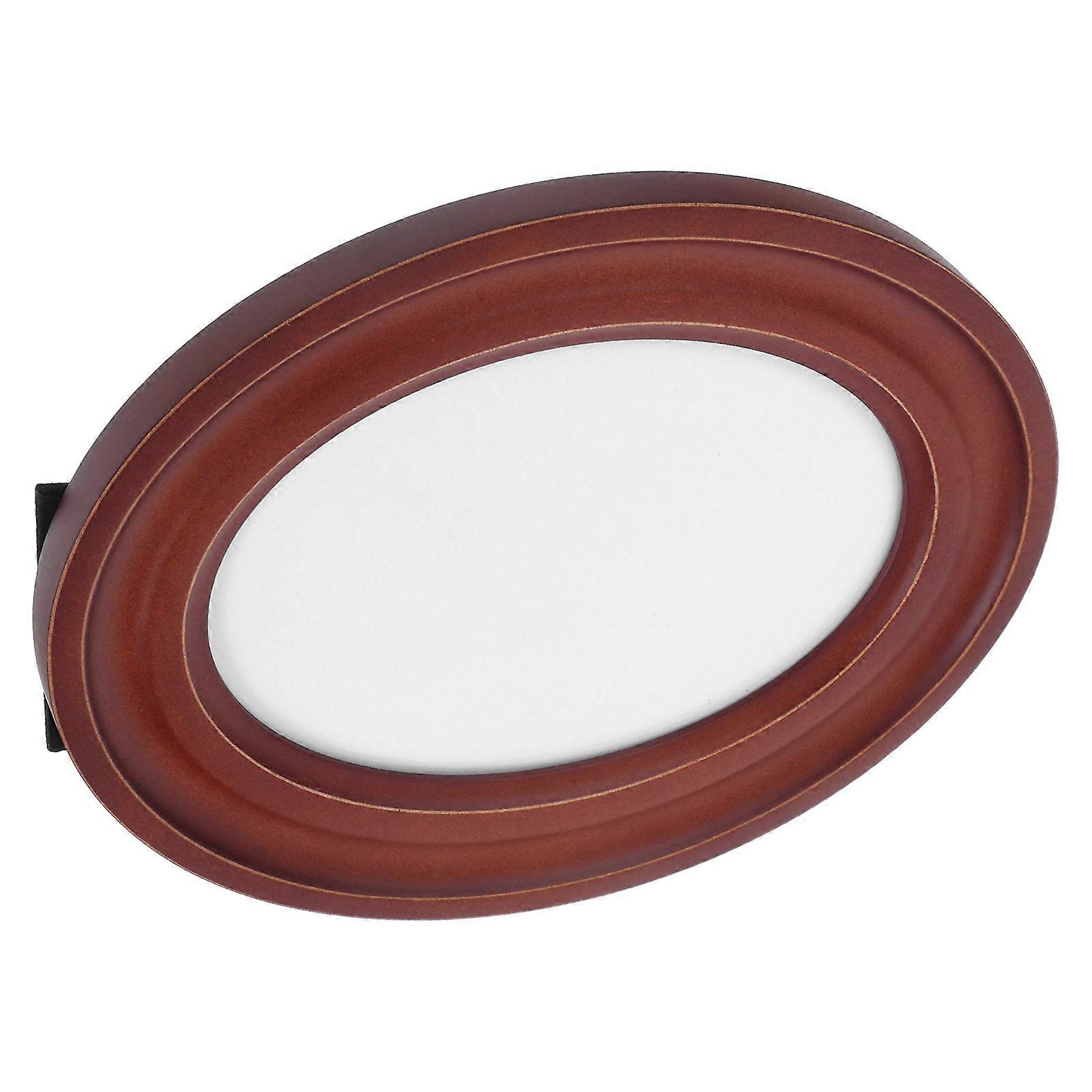 Brown Wooden Oval Picture Frame for Display Rustic Home Decor