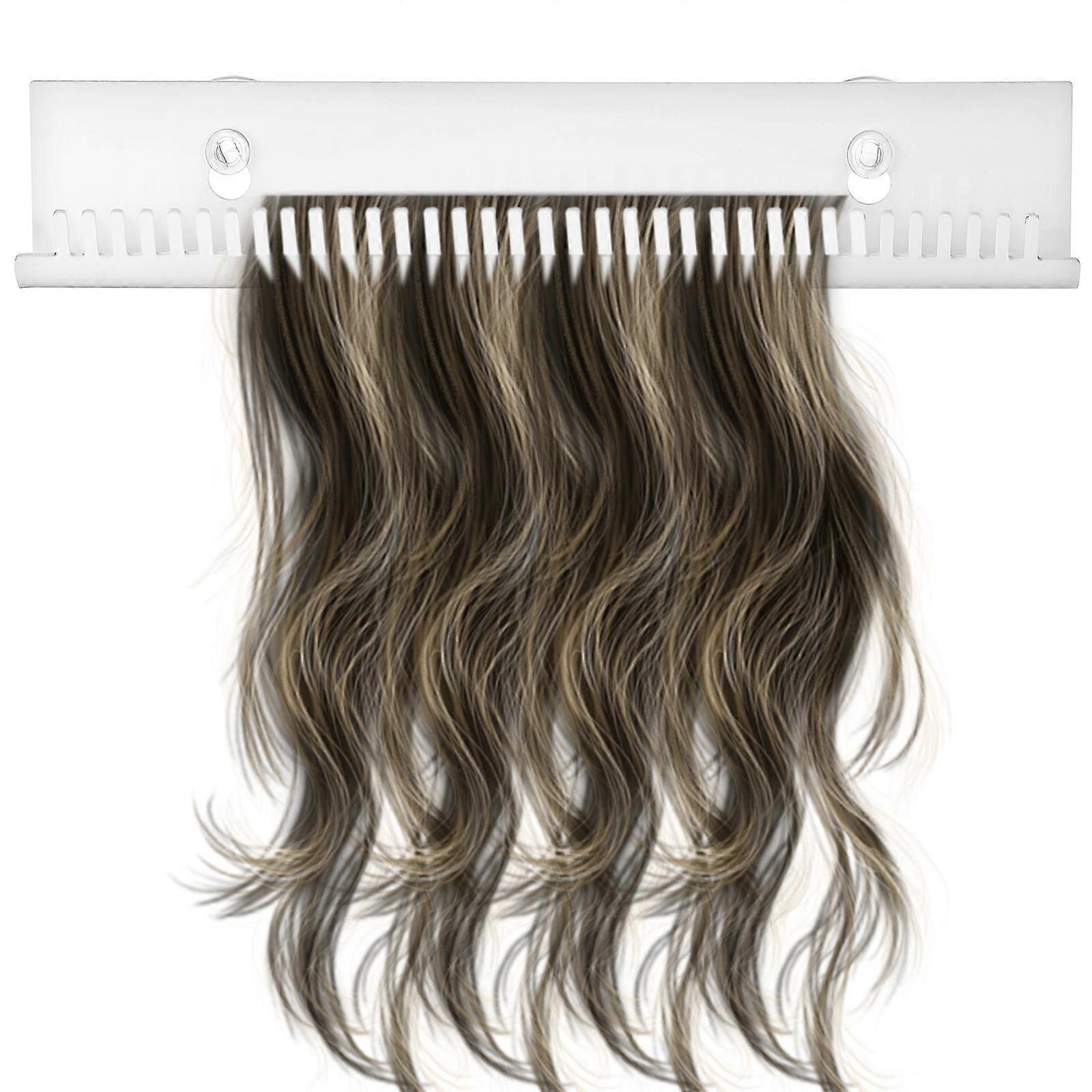 Hair Extension Hanger for Styling Use with Acrylic Wall Mount Display Stand